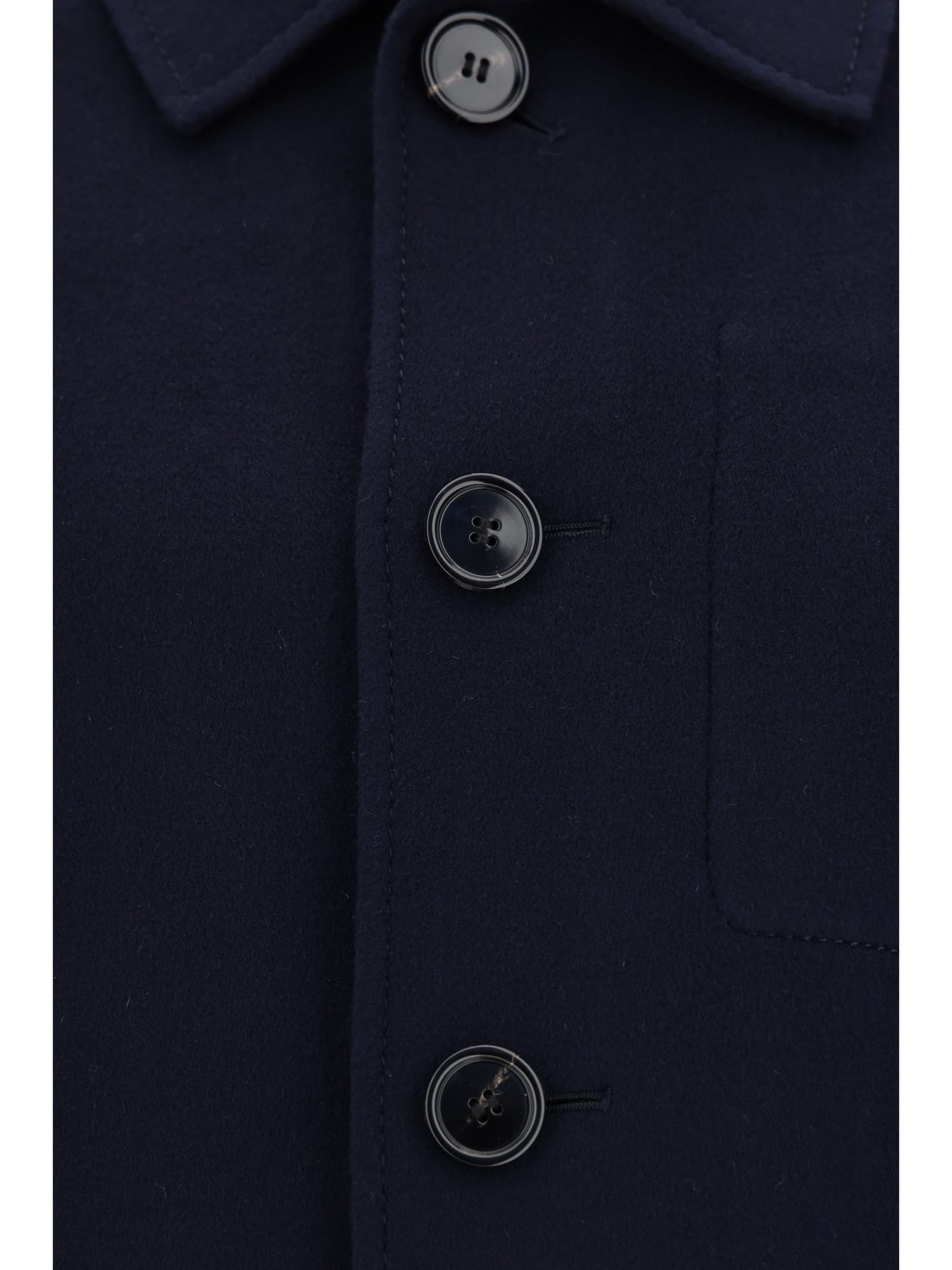 Shop Ami Alexandre Mattiussi Jacket In Blue