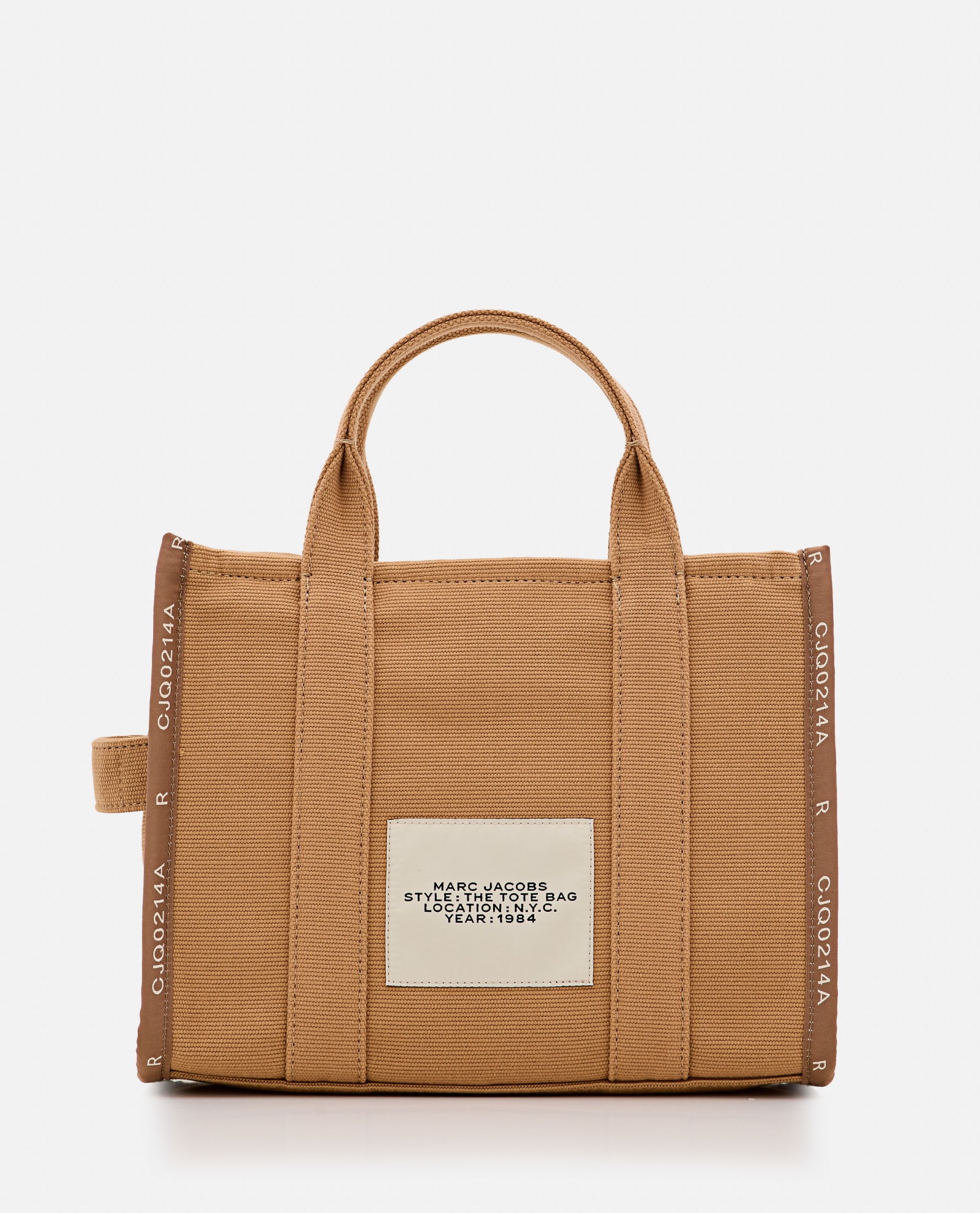 Shop Marc Jacobs The Medium Jacquard Tote Bag In Beige