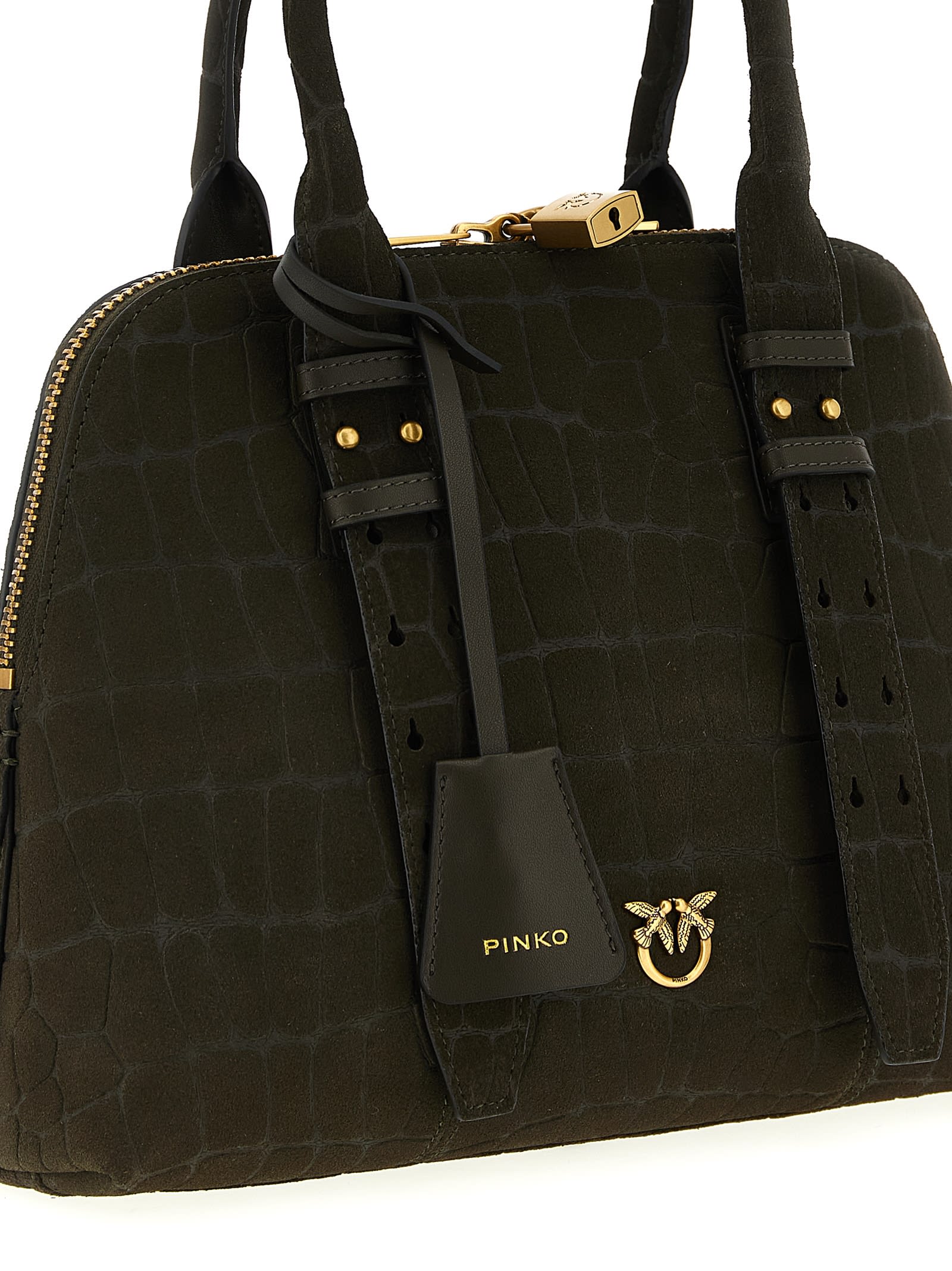 Pinko Escape Small Handbag In Green