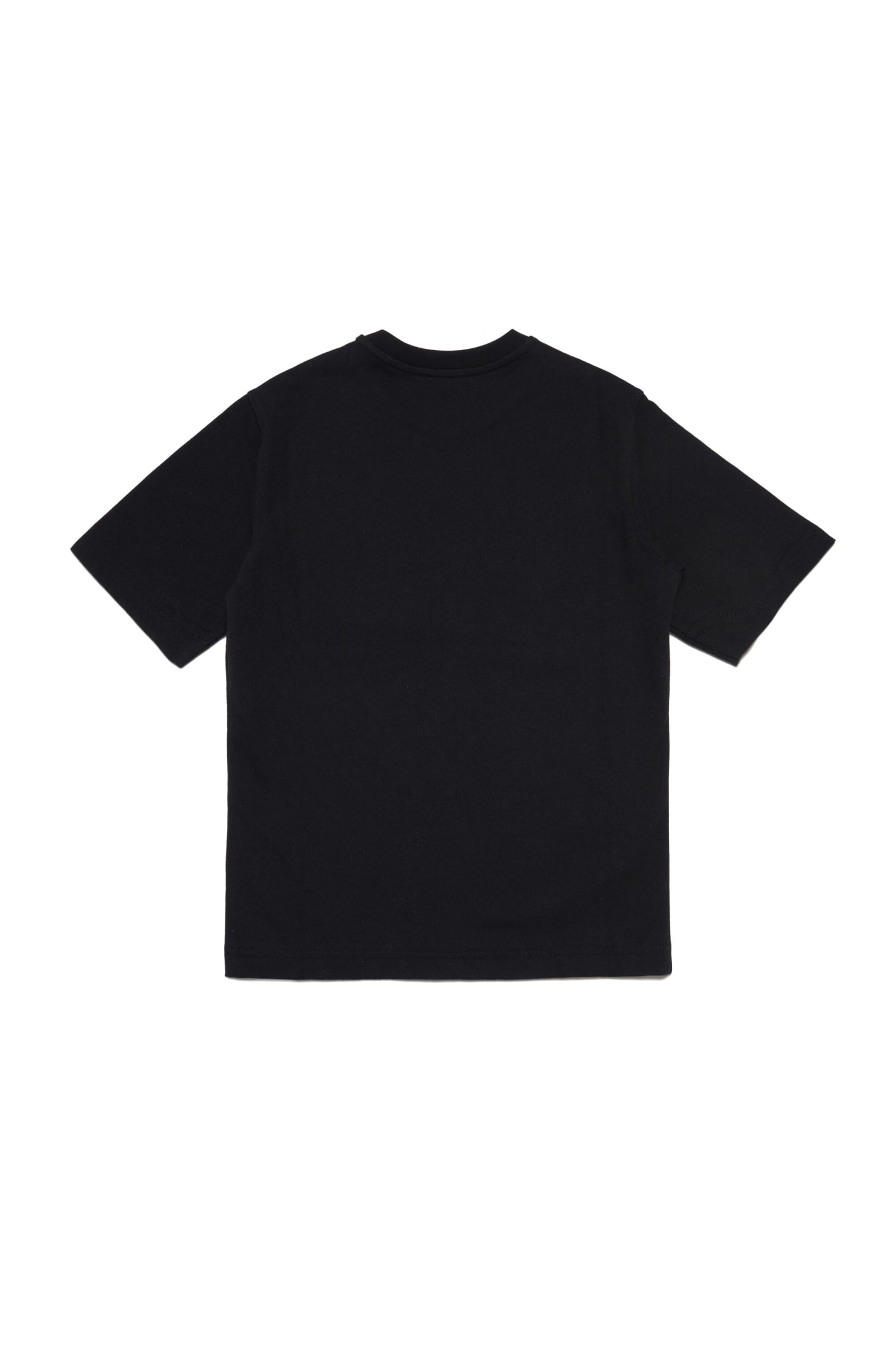 Shop Diesel Twashg6 Over T-shirt  T-shirt With Corona Logo In Black