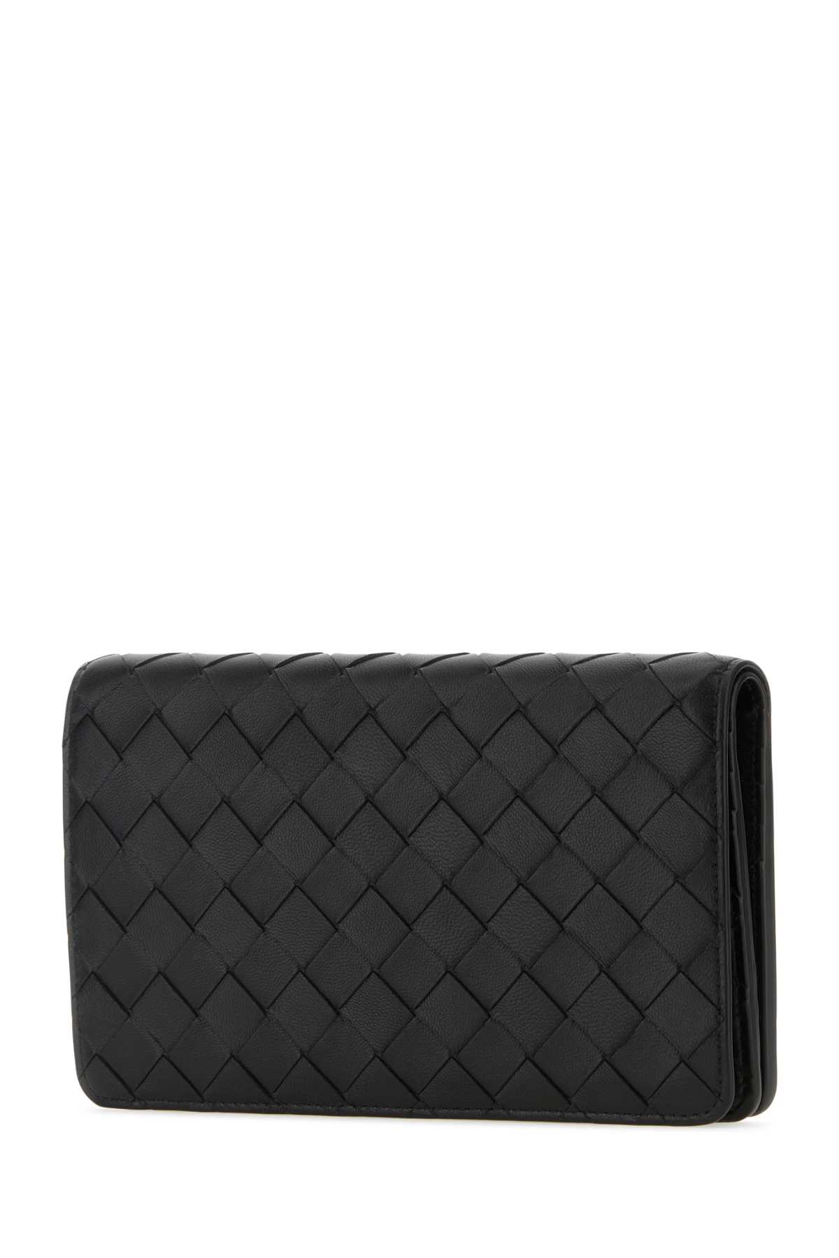 Shop Bottega Veneta Black Nappa Leather Pouch