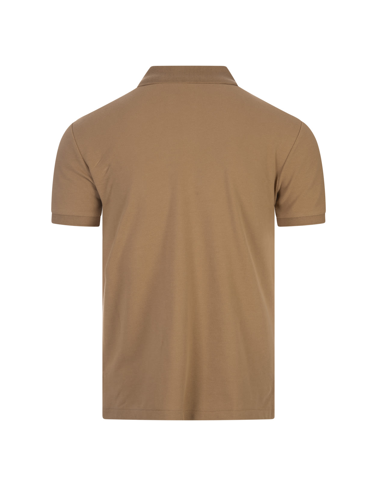 Shop Ralph Lauren Slim-fit Polo Shirt In Coffee Piqué In Brown