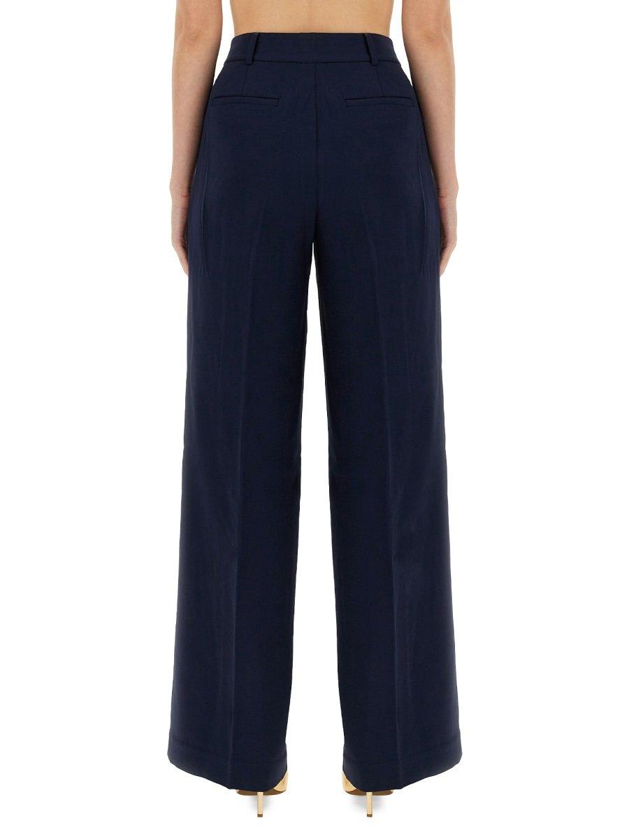 Michael Kors Wide Leg Pants In Midnight Blu
