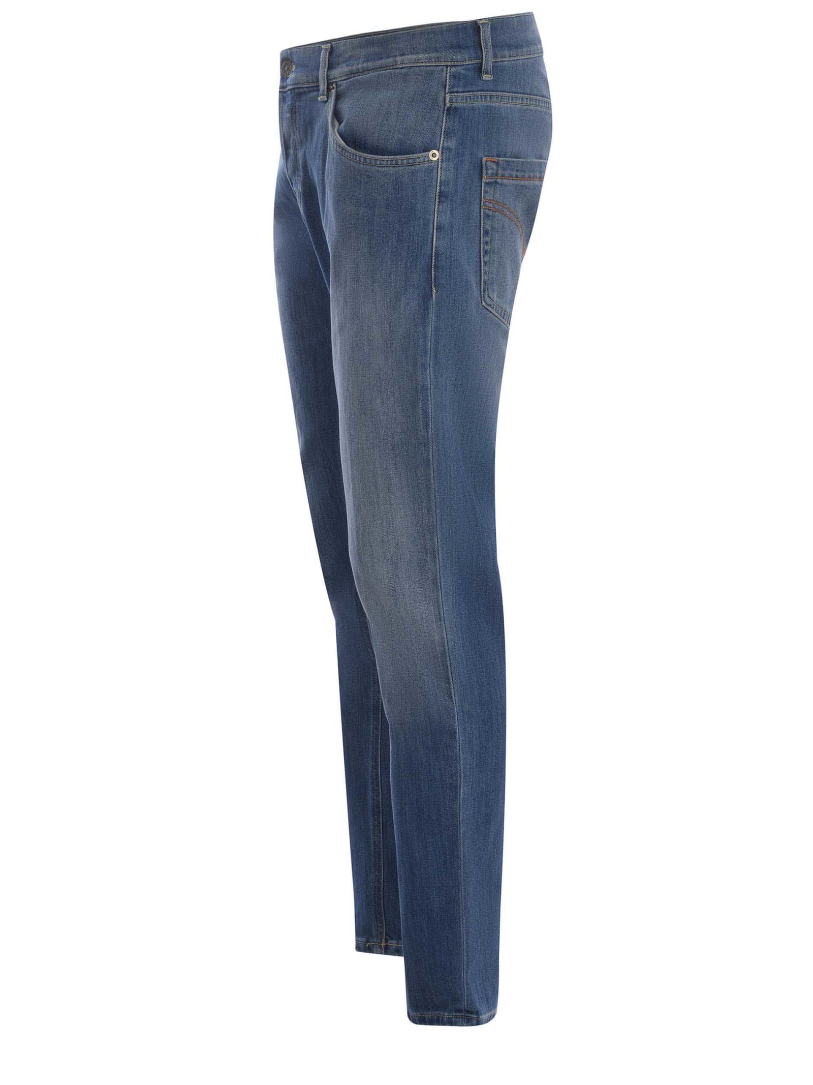 Shop Dondup Jeans  Mius Made Of Stretch Denim In Denim Azzurro