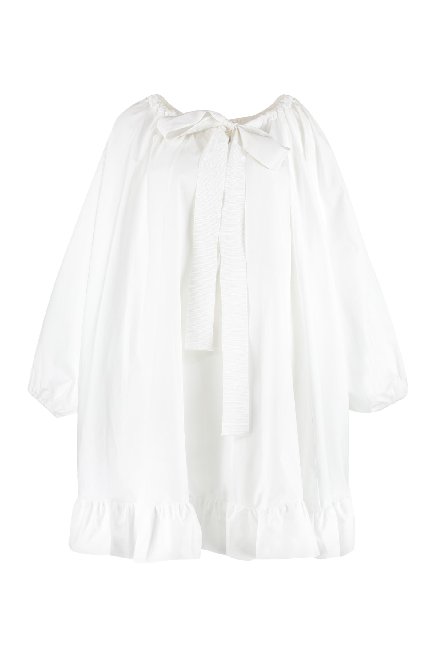 Patou Poplin Dress In White