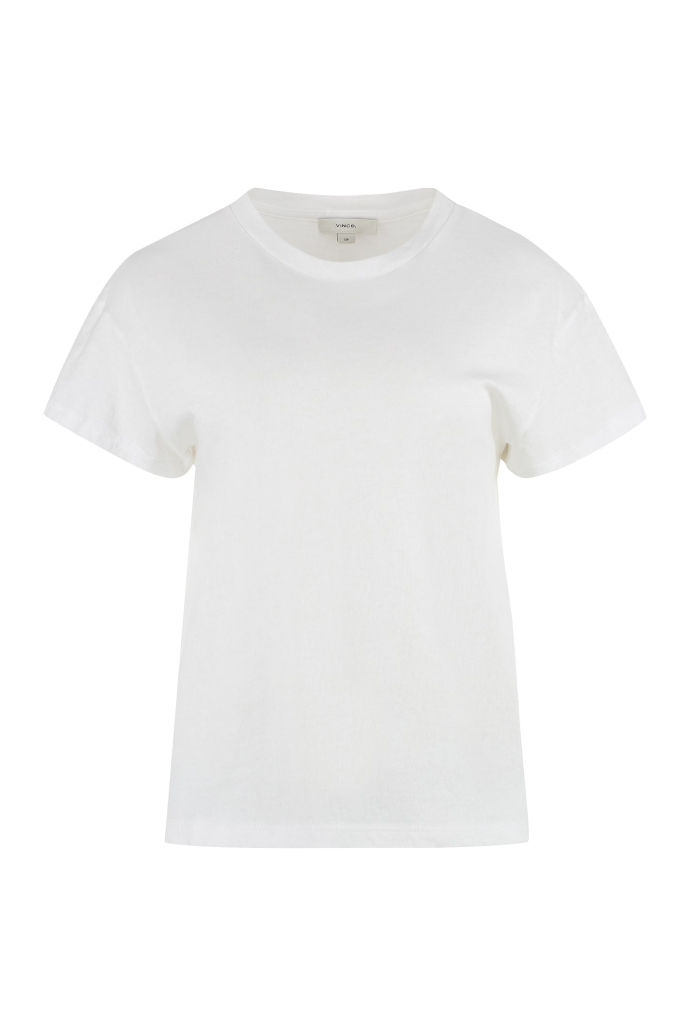 Vince Cotton-linen Blend T-shirt In Green