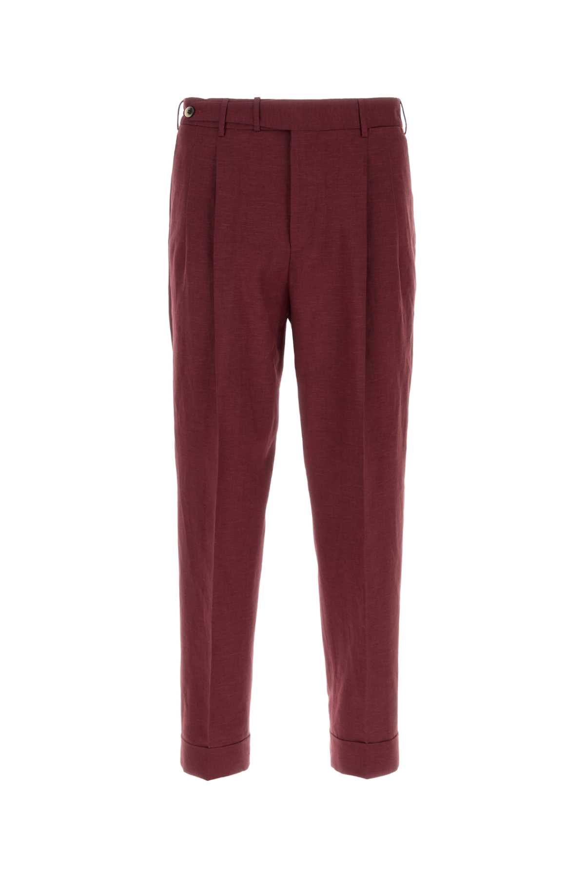 Pt Torino Turn-up Hem Tapered Trousers In 0695