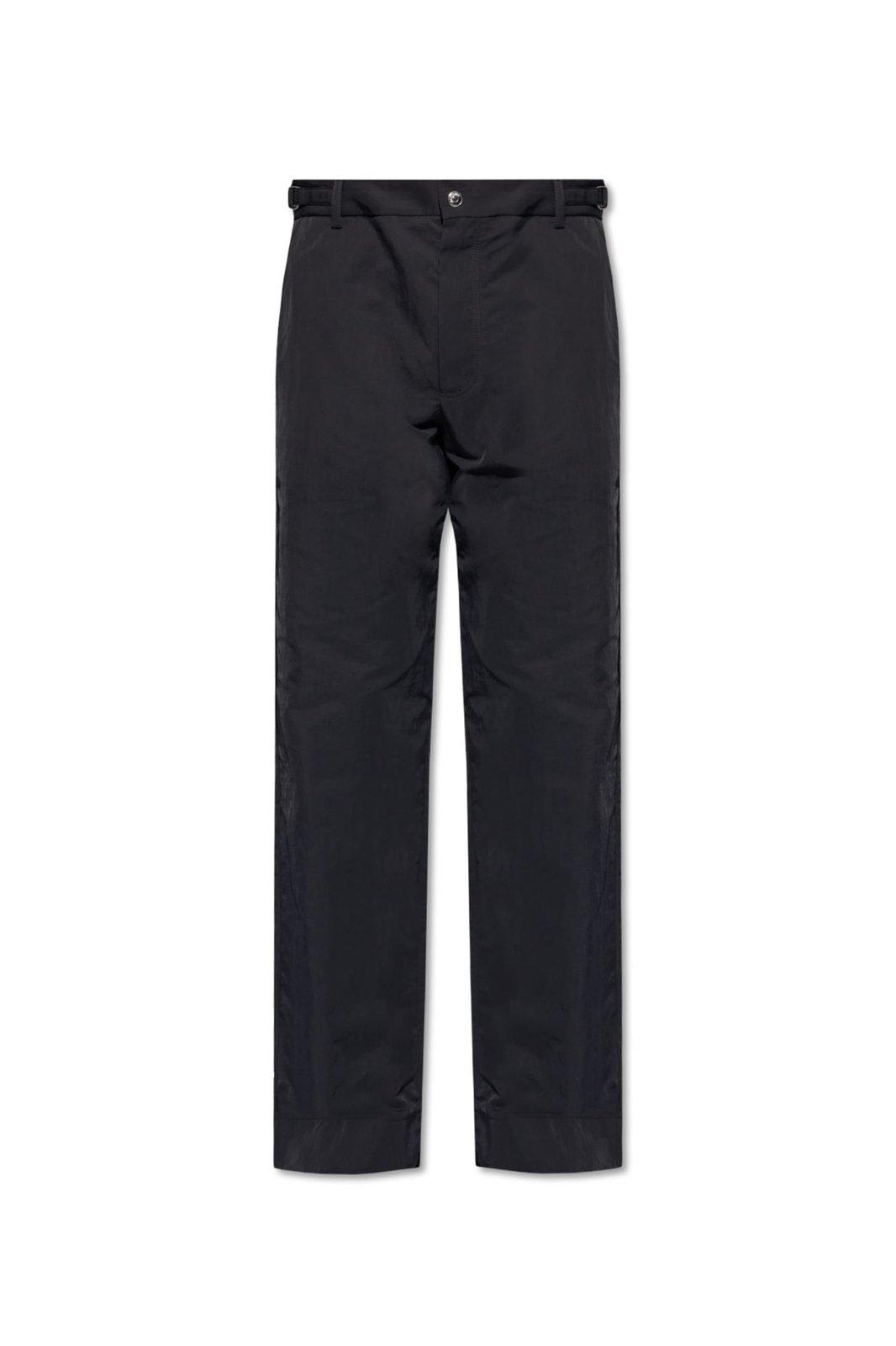 Shop Jacquemus Straight Leg Pants In Black