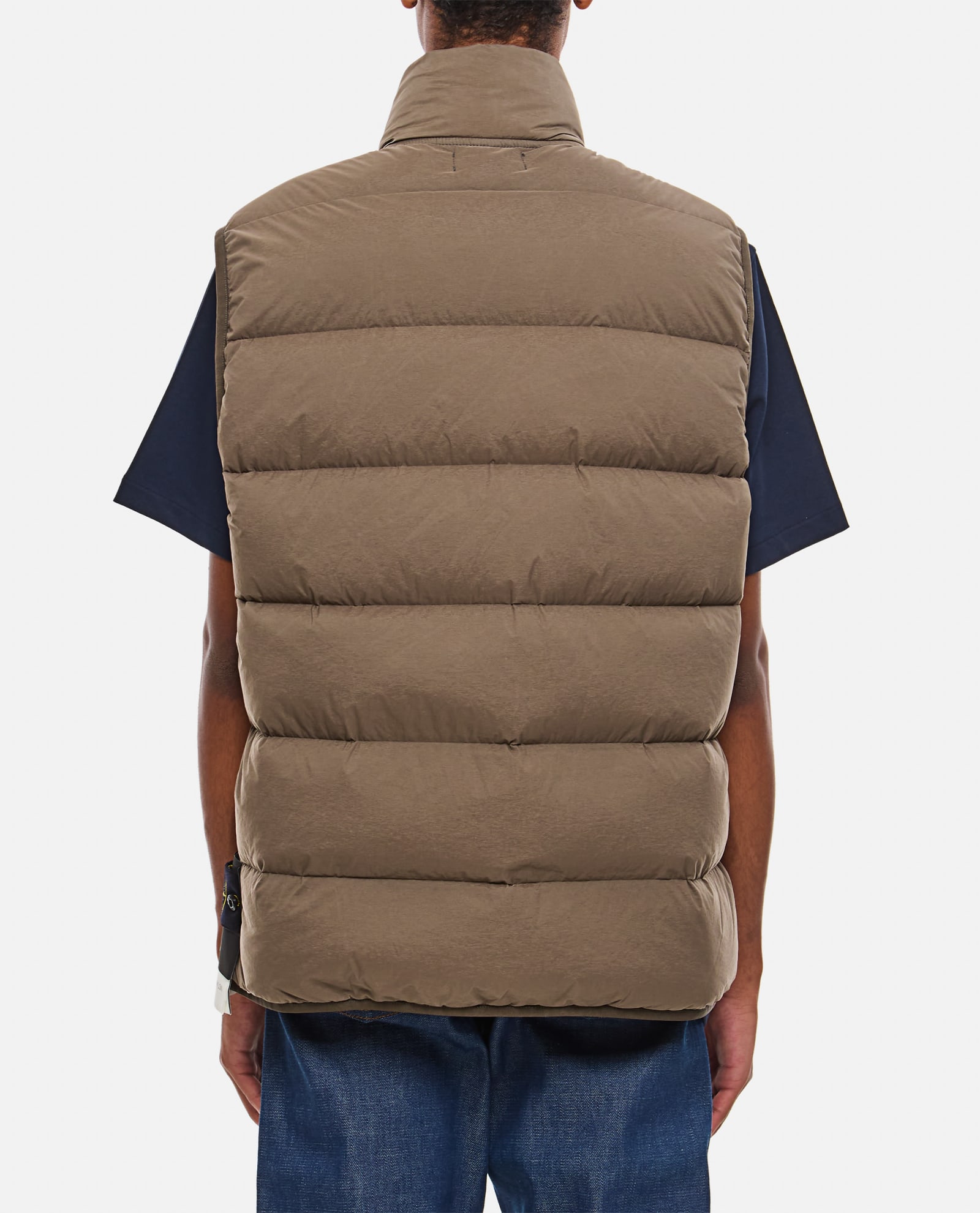 Shop Stone Island Gilet In Brown