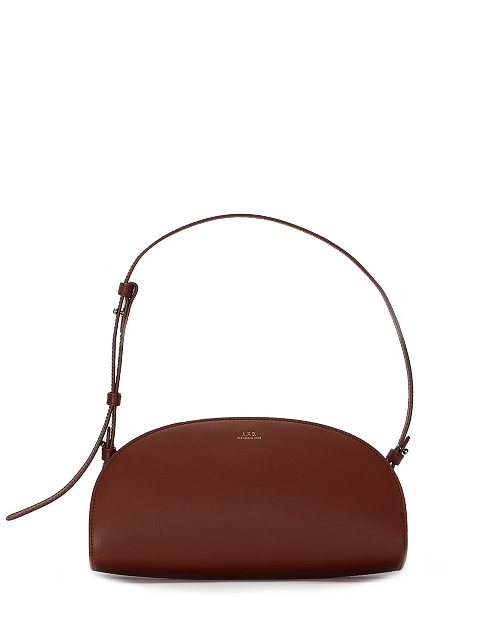 Apc A.p.c. Shoulder Bag With Adjustable Strap In Brown