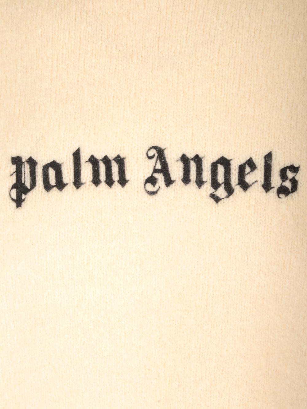 Shop Palm Angels Classic Logo Sweater In Bianco/nero