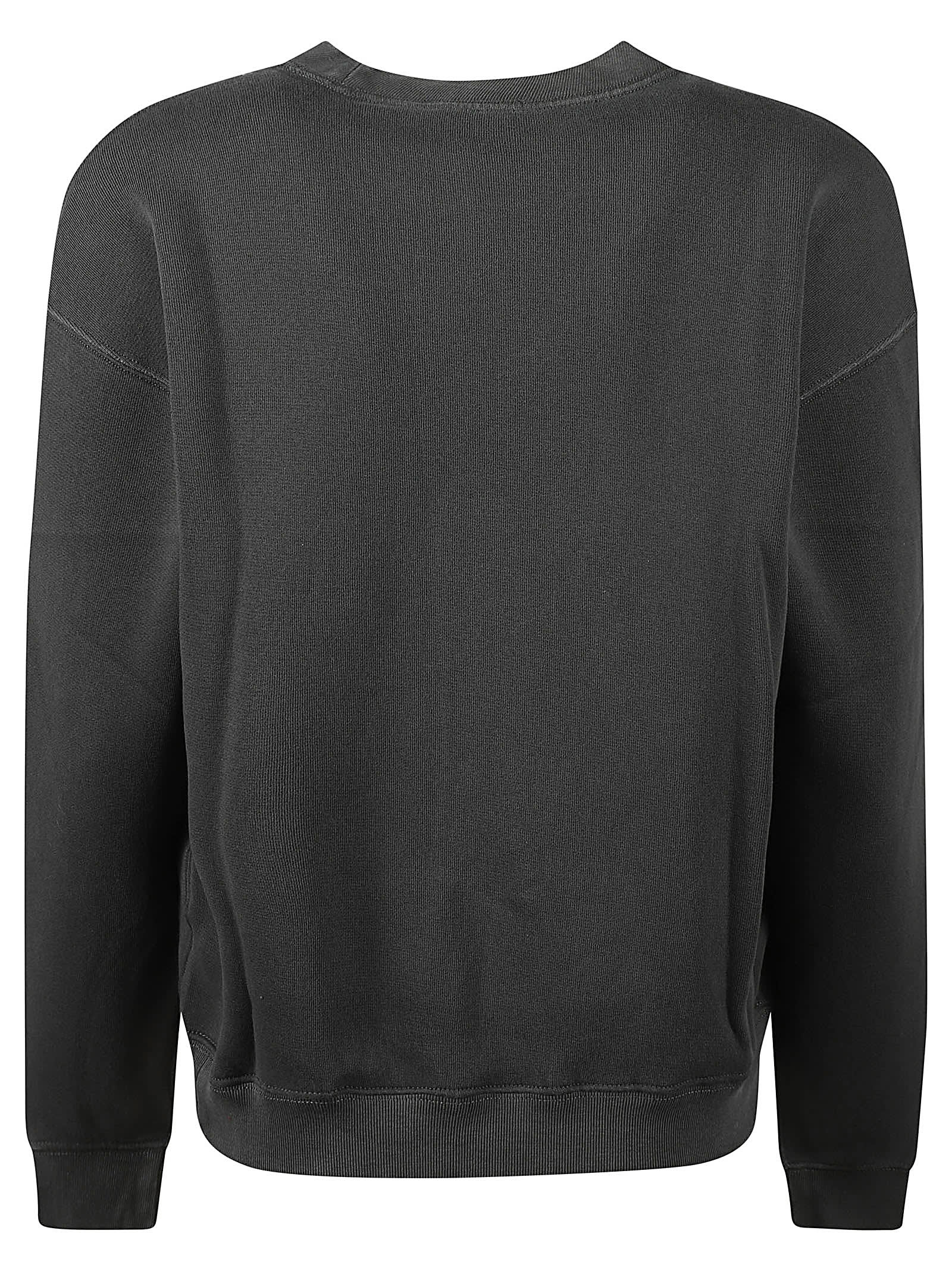 Shop Polo Ralph Lauren Sweatshirt In Pebble Black