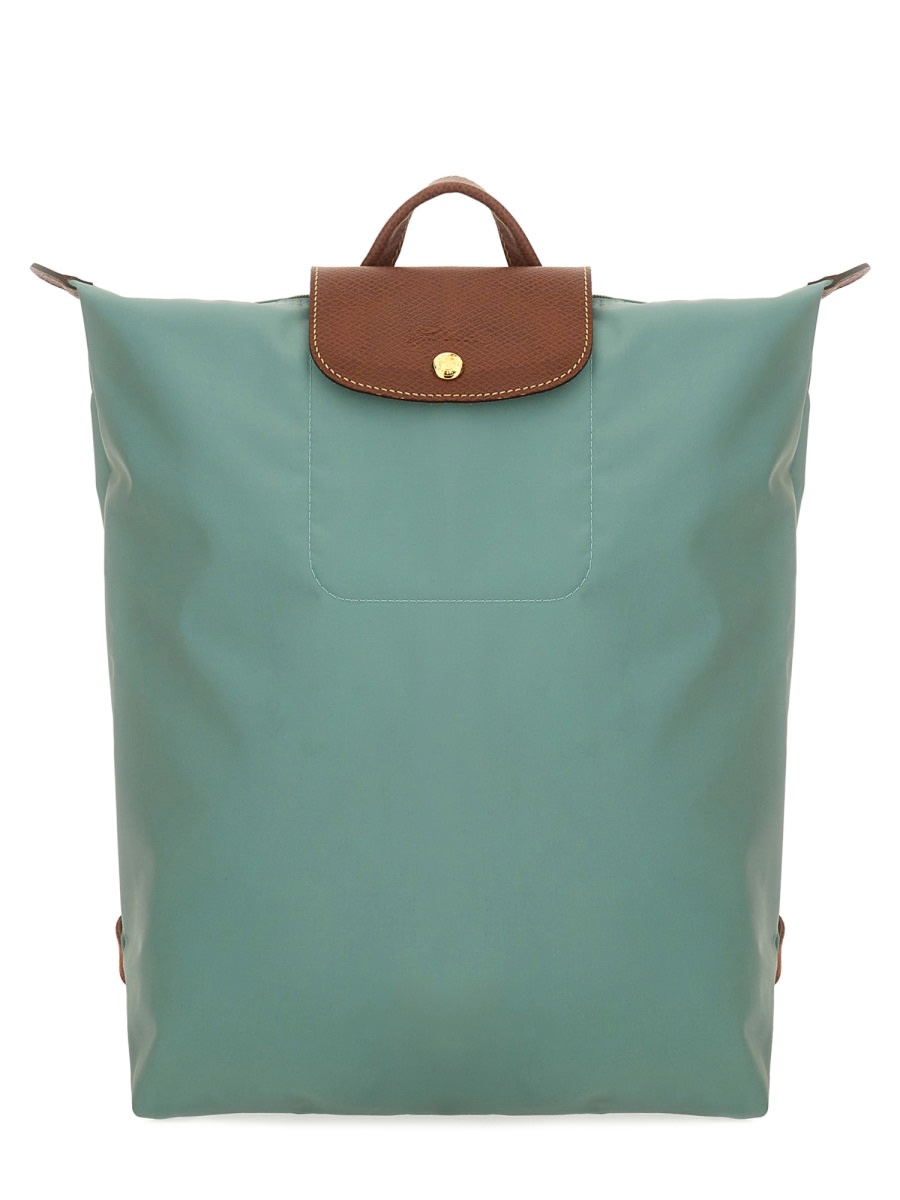 Longchamp M Le Pliage Backpack In Green