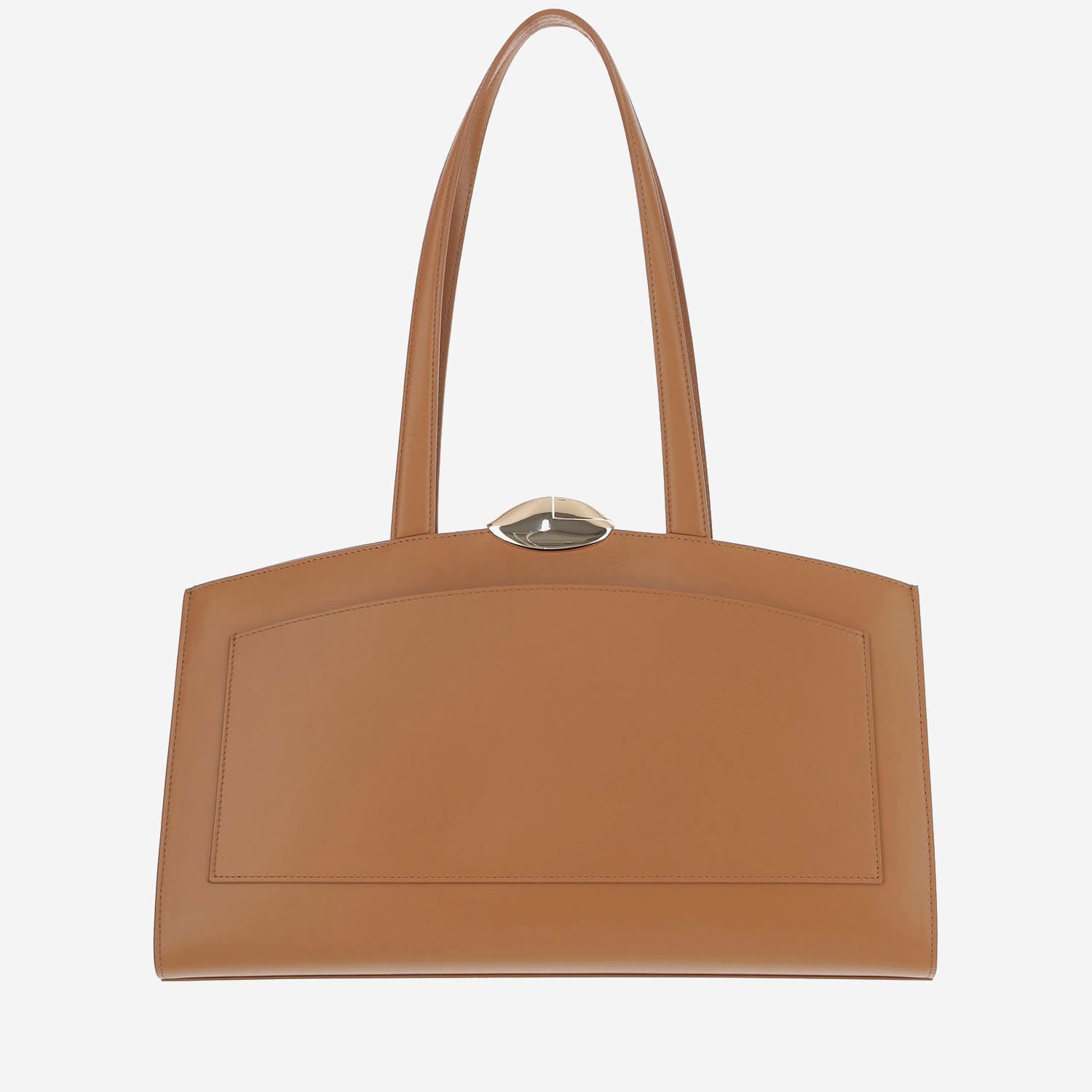 Benedetta Bruzziches Convenient And Versatile Serena Shoulder Bag In Marrone Chiaro