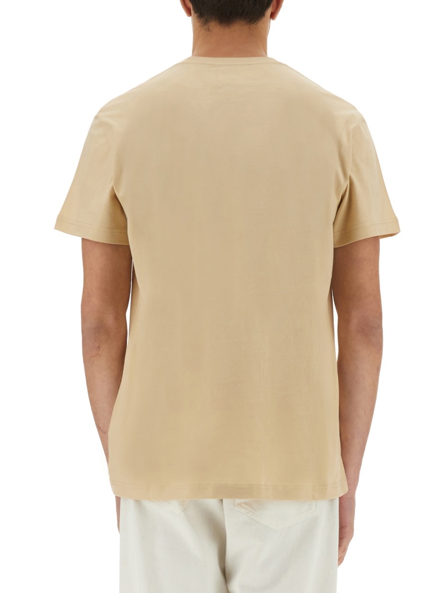 Shop Versace Jeans Couture T-shirt In Beige