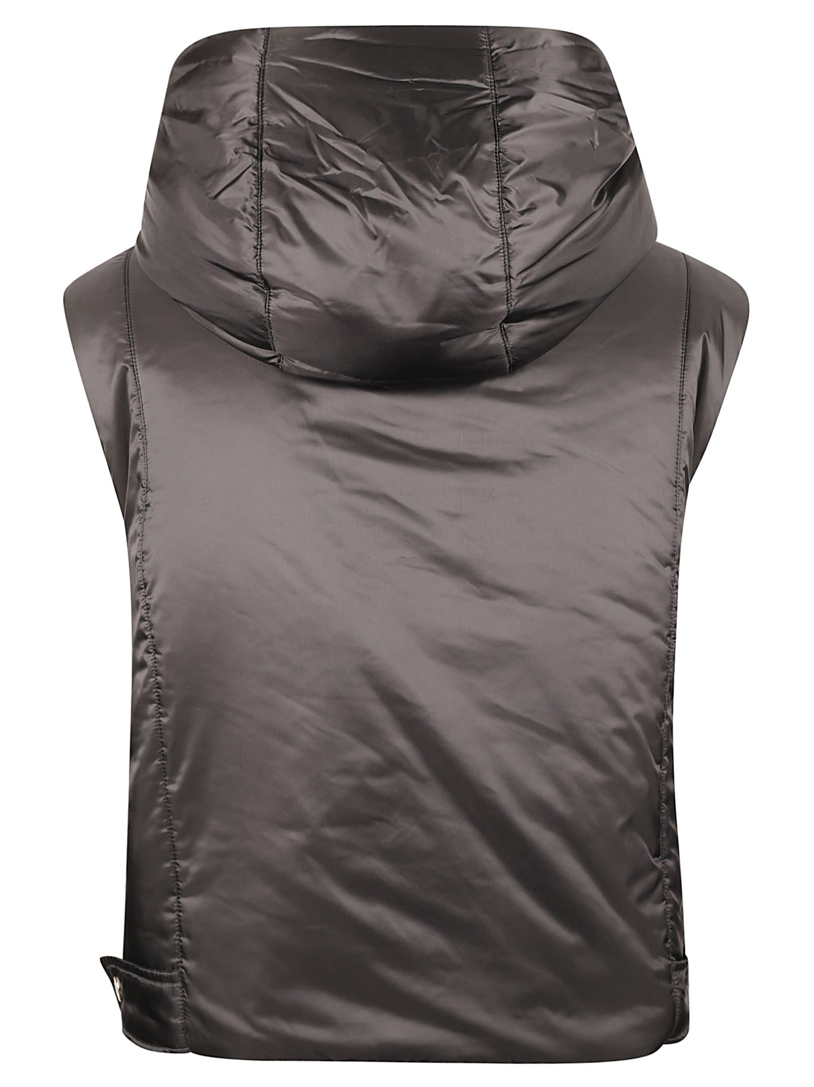 Shop Max Mara The Cube Sleeveless Buttoned Plain Gilet In Black