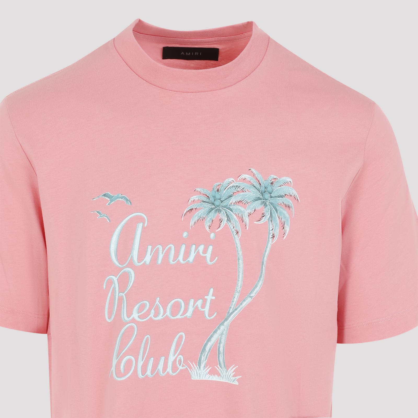 Shop Amiri Resort Club Tee In Flamingo Pink