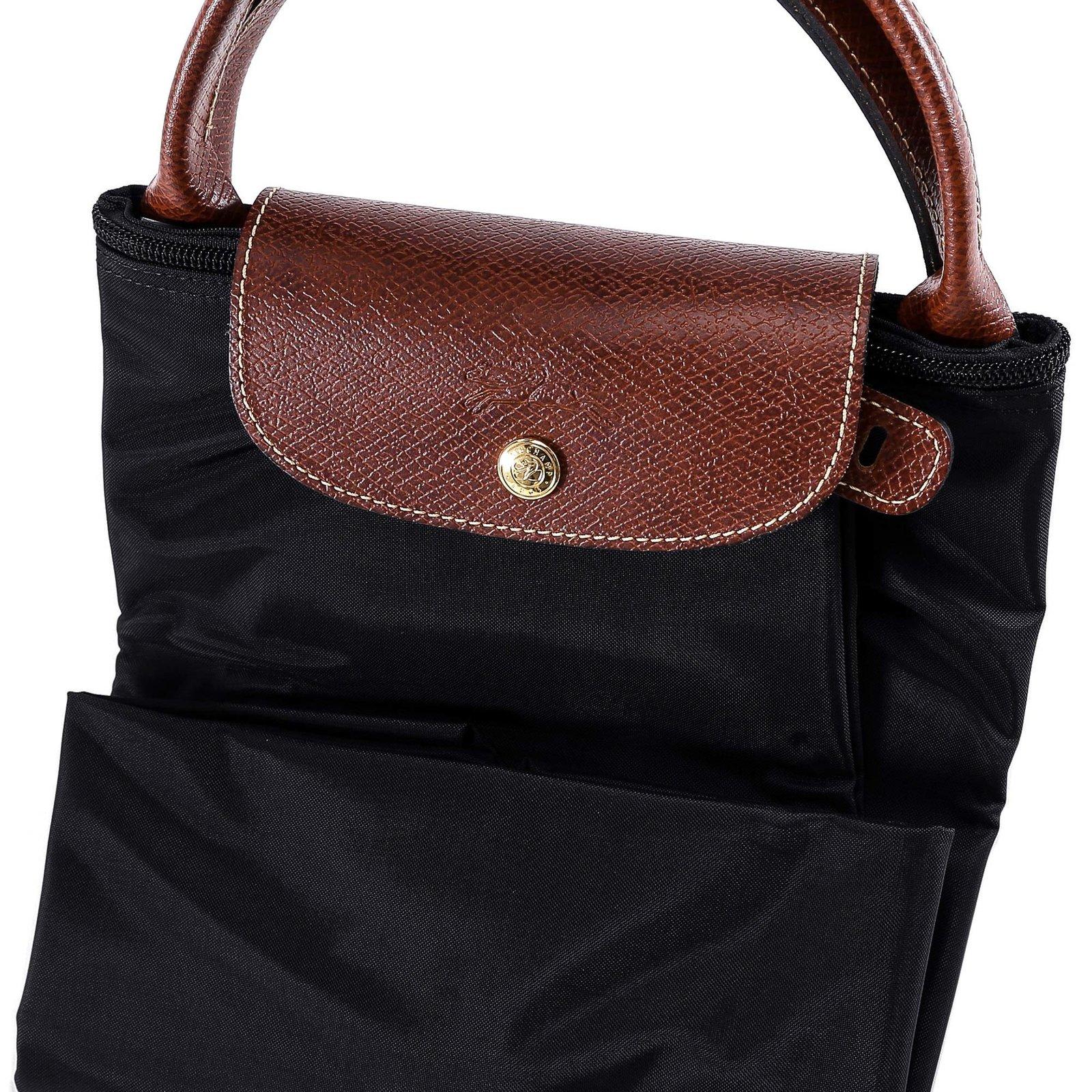 Longchamp Le Pliage Large Travel Bag In Black