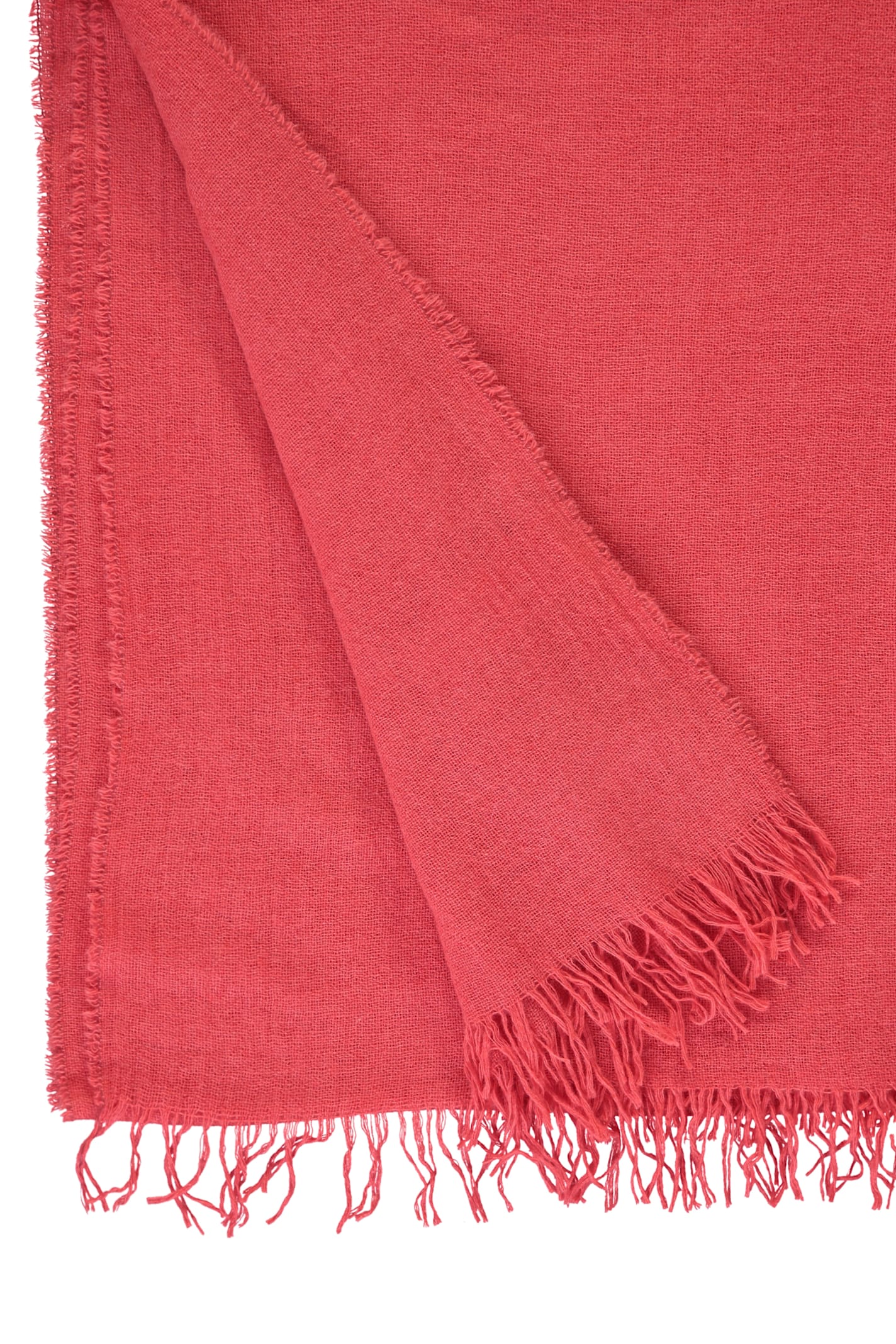Fabiana Filippi Wool Blend Scarf In Coral