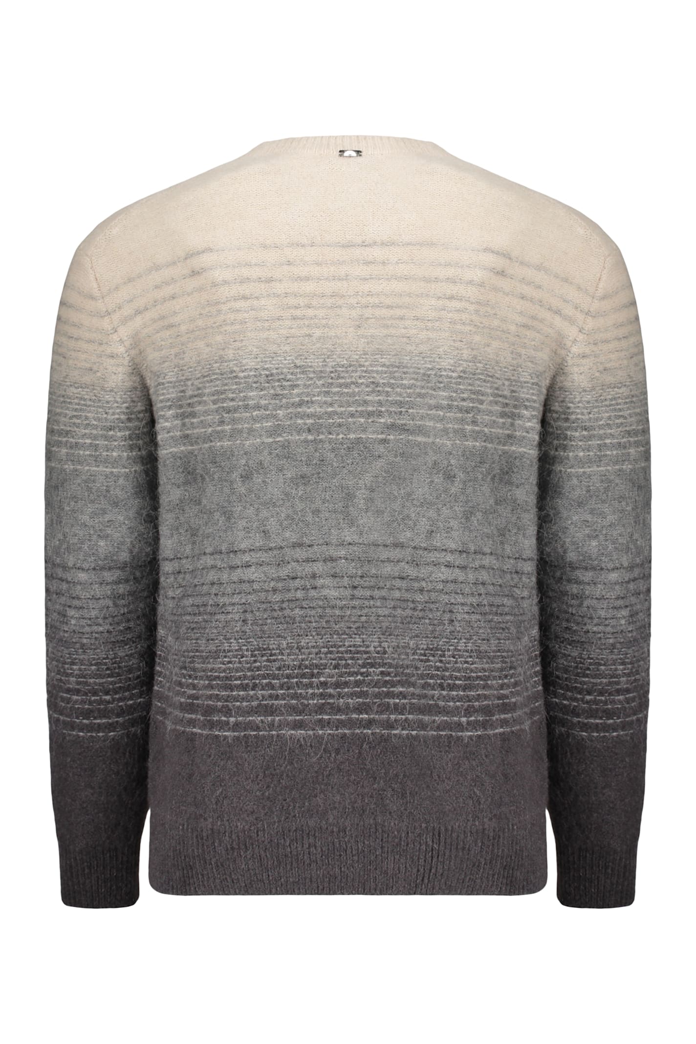 Herno Long Sleeve Crew-neck Sweater In Gray
