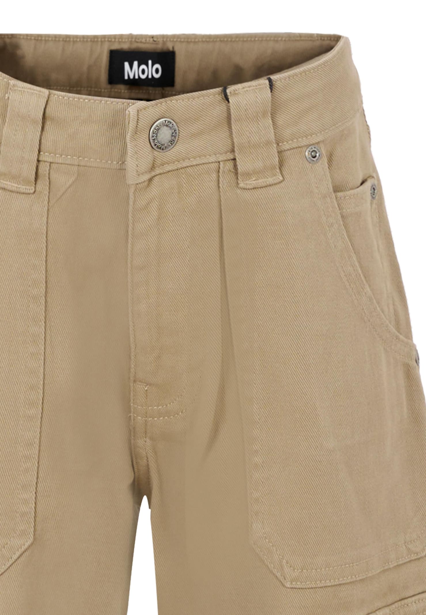 Molo Beige Five-pocket Trousers In Brown