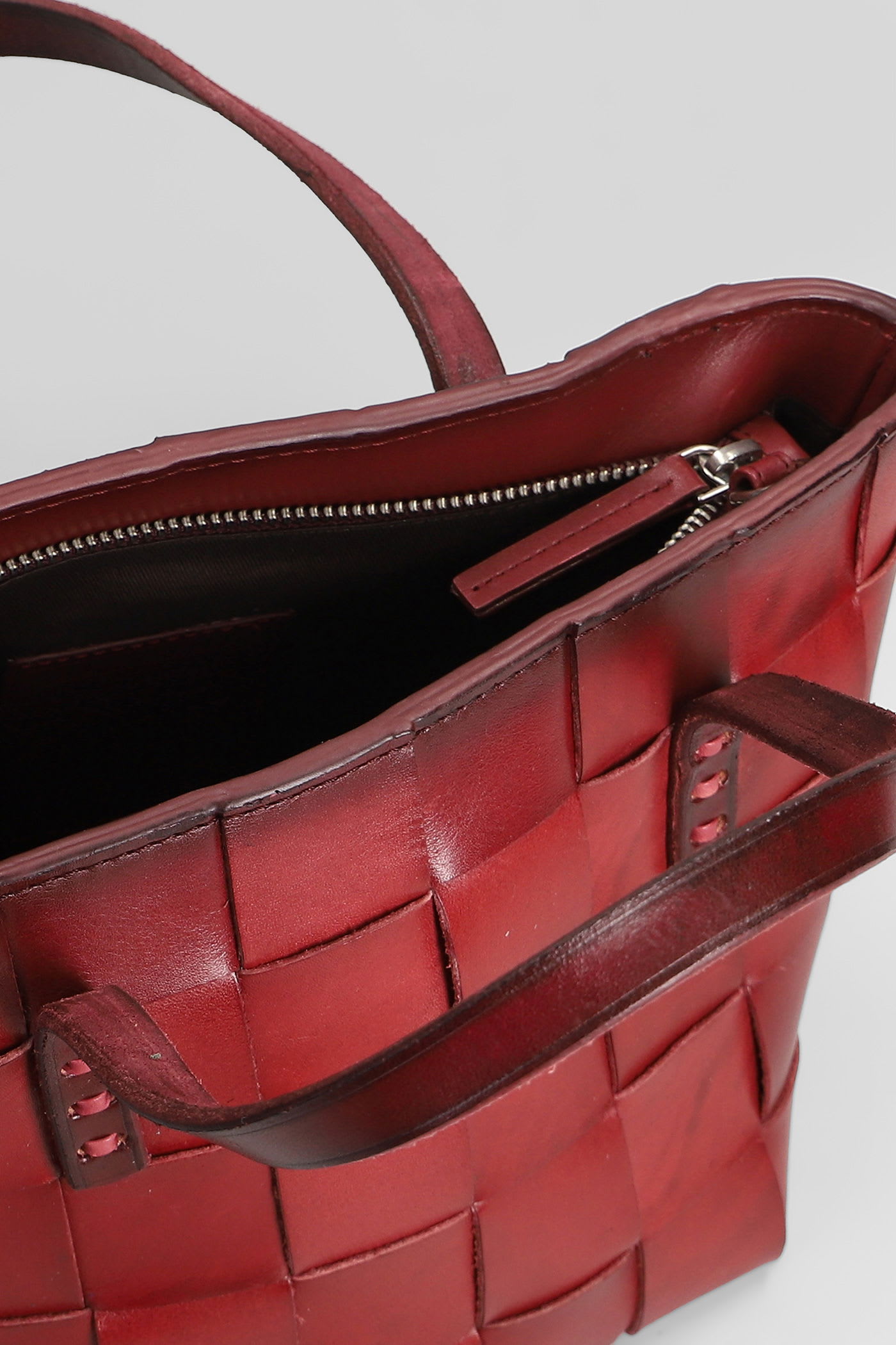 Dragon Diffusion Japan Mini Shoulder Bag In Bordeaux Leather In Burgundy