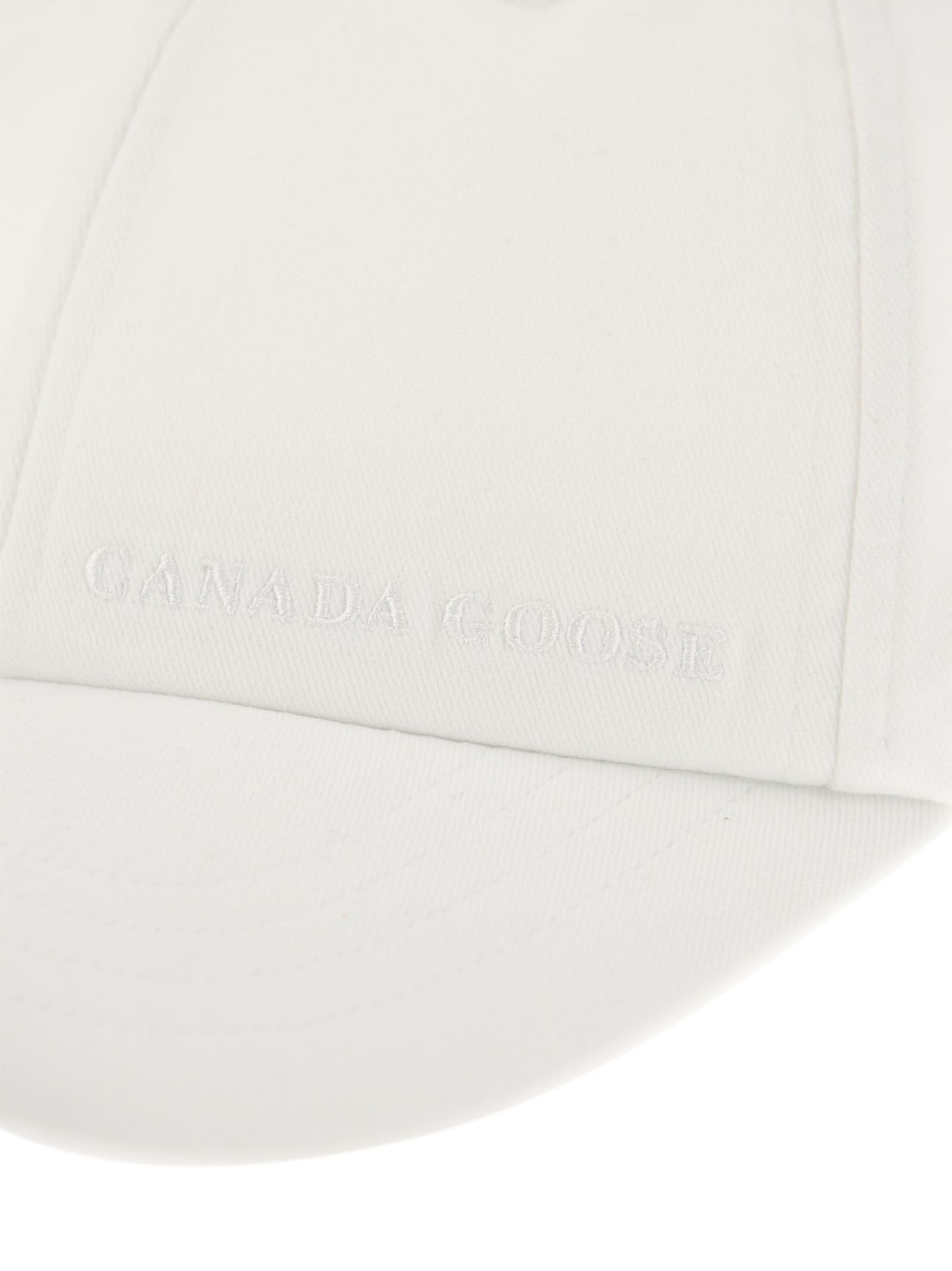 Shop Canada Goose Hat With Visor In White