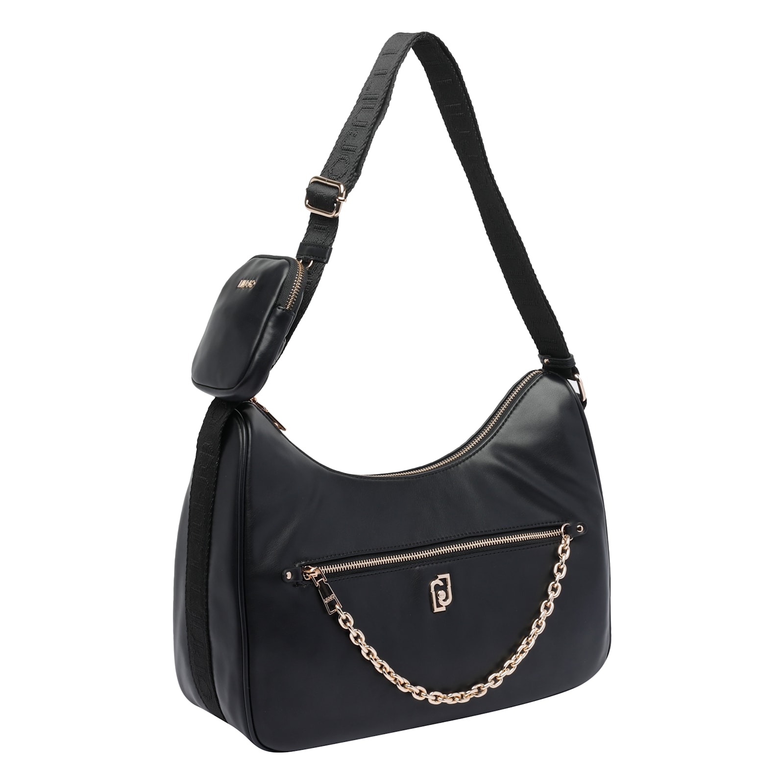 Liu •jo Liu Jo Medium With Coin Purse Shoulder Bag In Black
