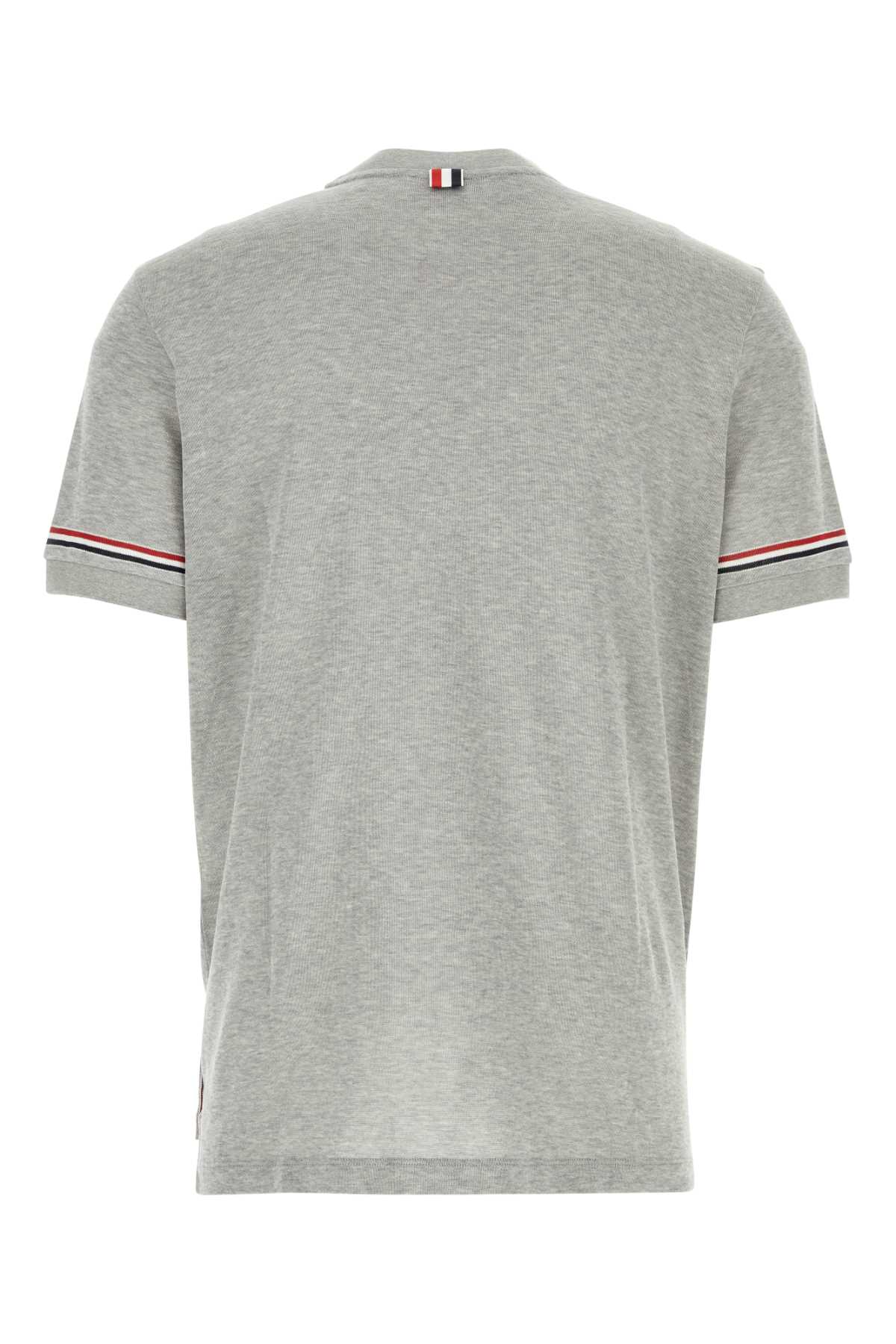 Thom Browne Grey Cotton T-shirt In Medgrey