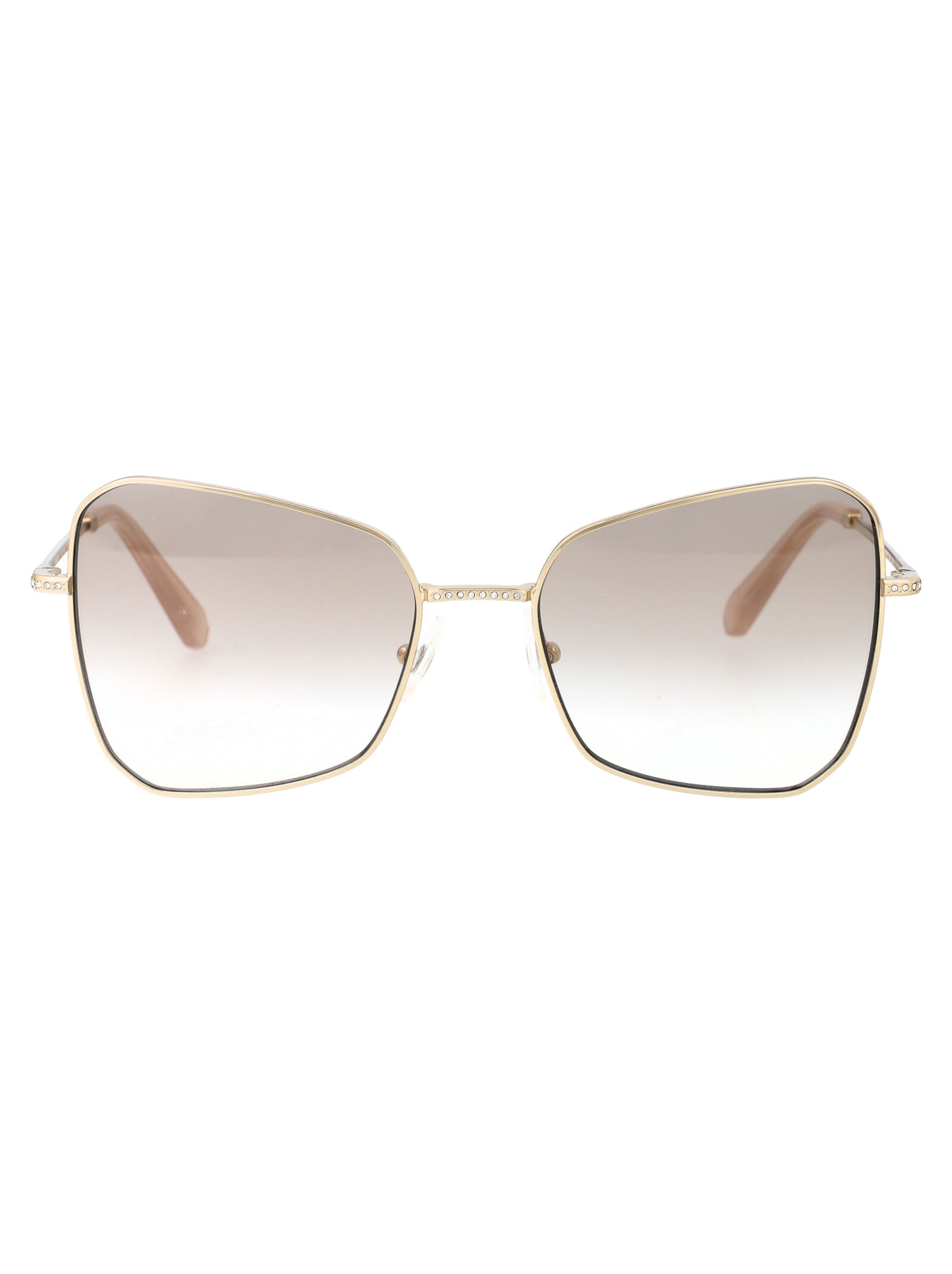 Shop Swarovski 0sk7008 Sunglasses In 401311 Pale Gold