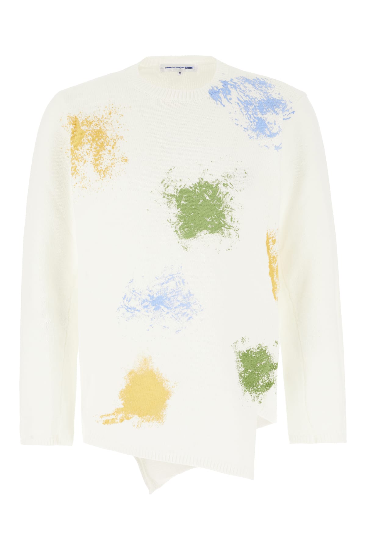 Comme Des Garçons Shirt White Polyester Sweater In 1