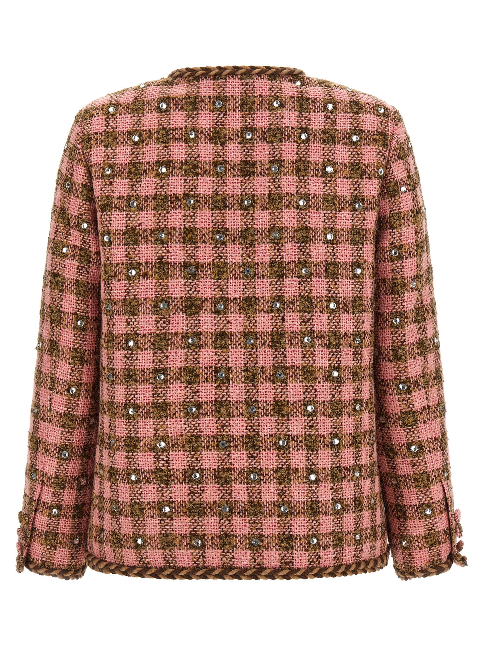 Giuseppe Di Morabito Rhinestone Blazer Jacket In Multi