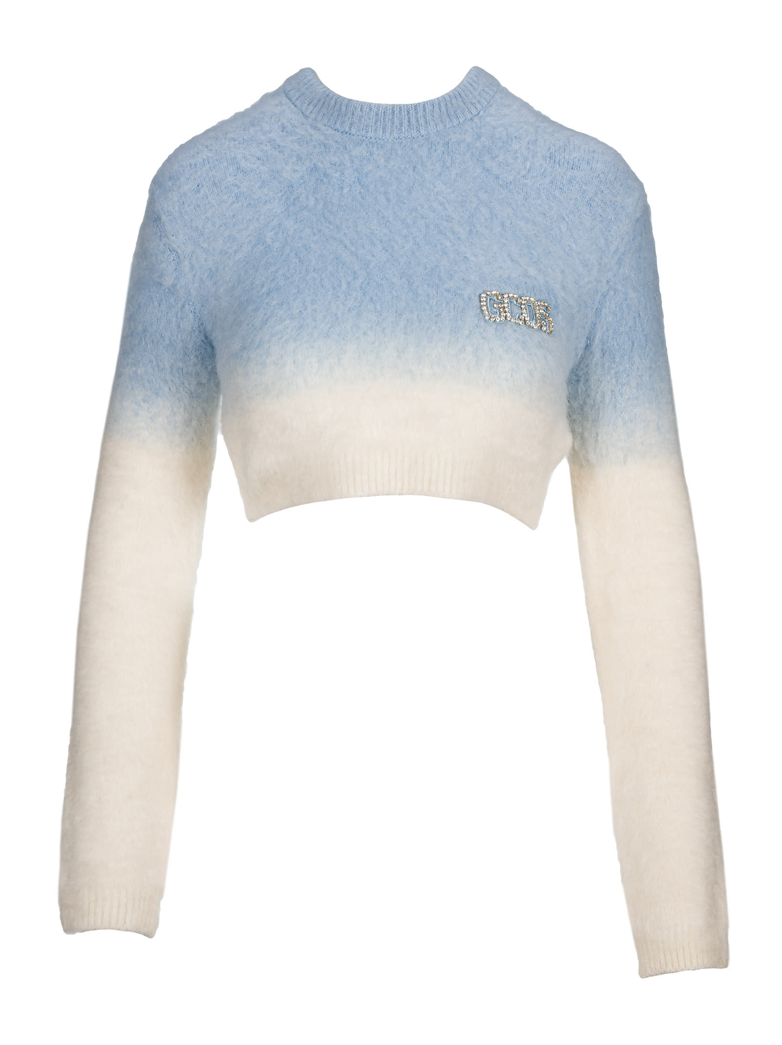 Gcds Mohair Degradé Crop Sweater
