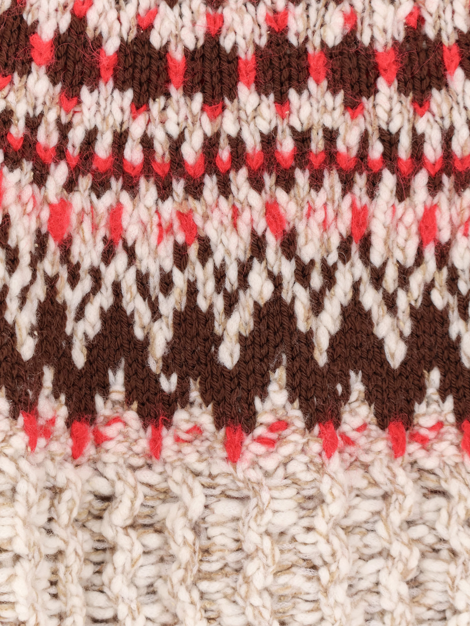 Moncler Jacquard Wool Blend Sweater With Geometric Pattern In Multi