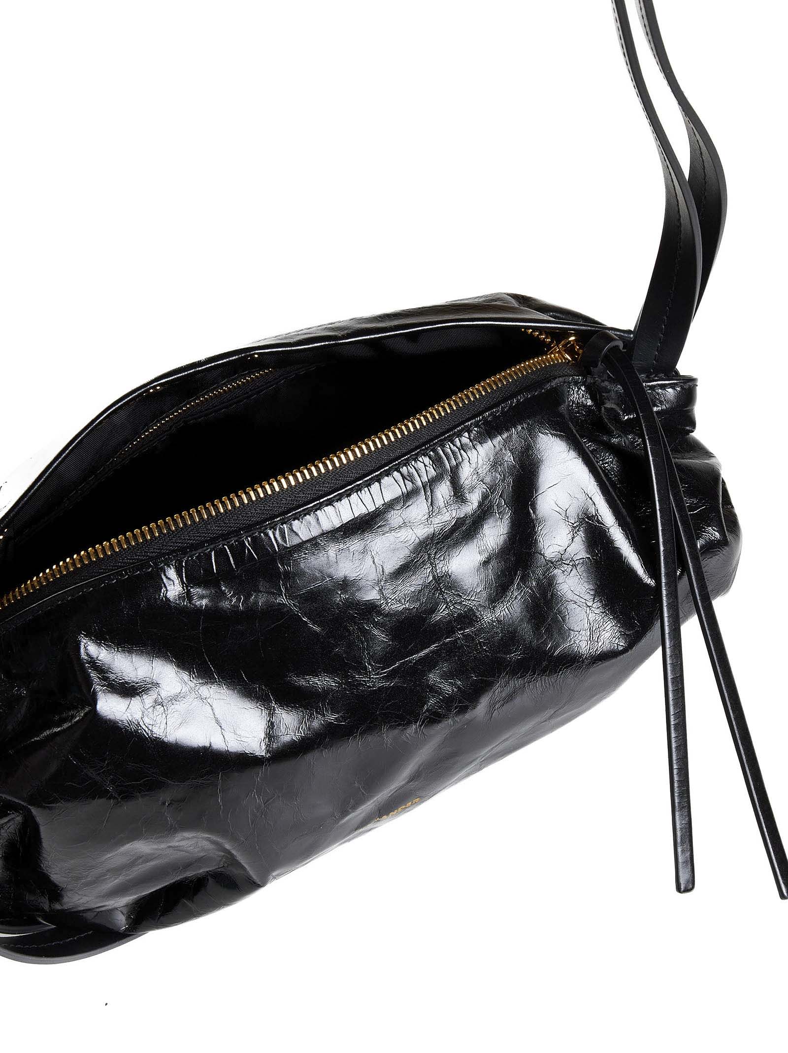 Shop Jil Sander Shoulder Bag In Black