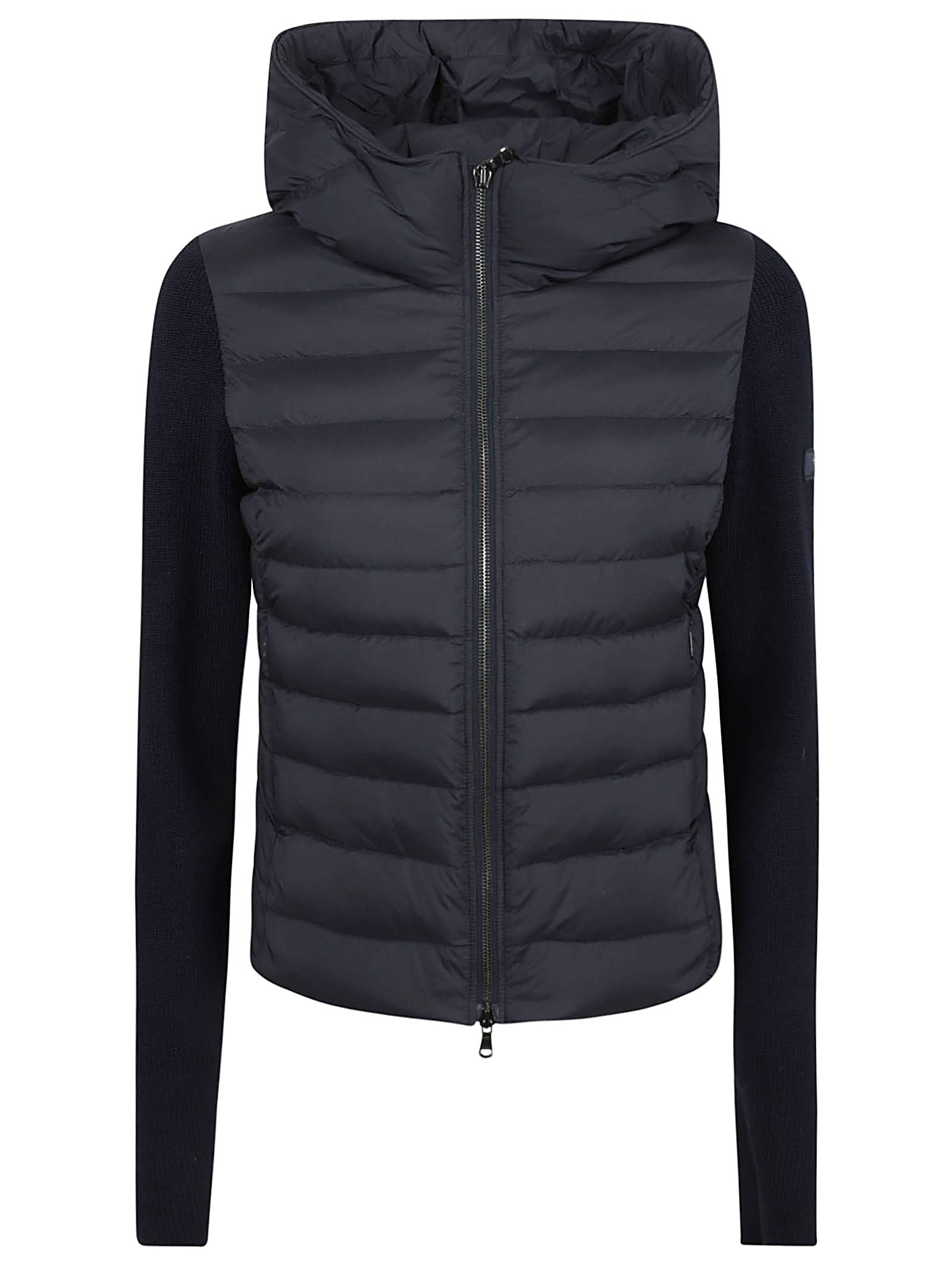 Pocket Zip Hooded Padded Jacket