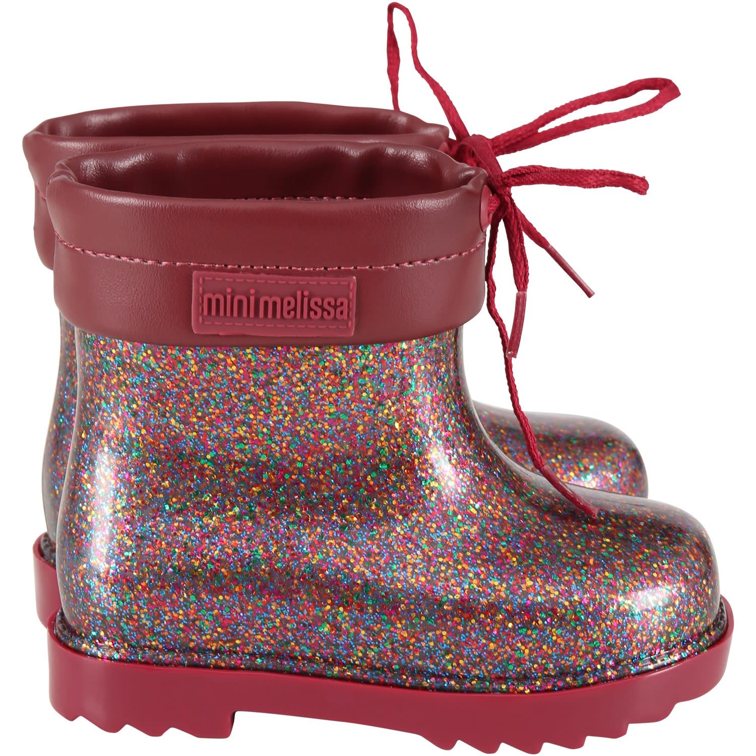 Melissa Red Boots For Girl With Logo