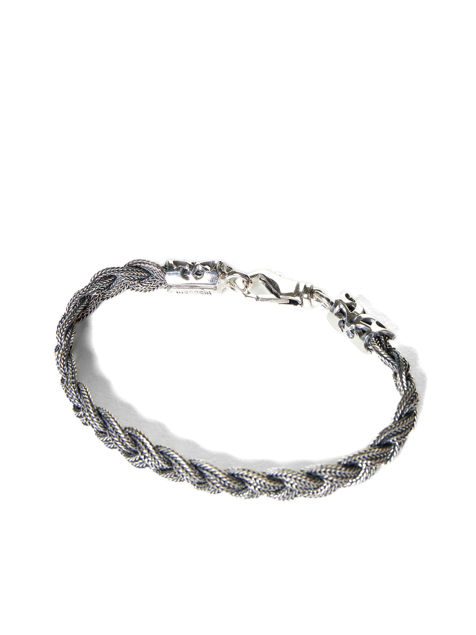 Shop Emanuele Bicocchi Bracelet In Silver