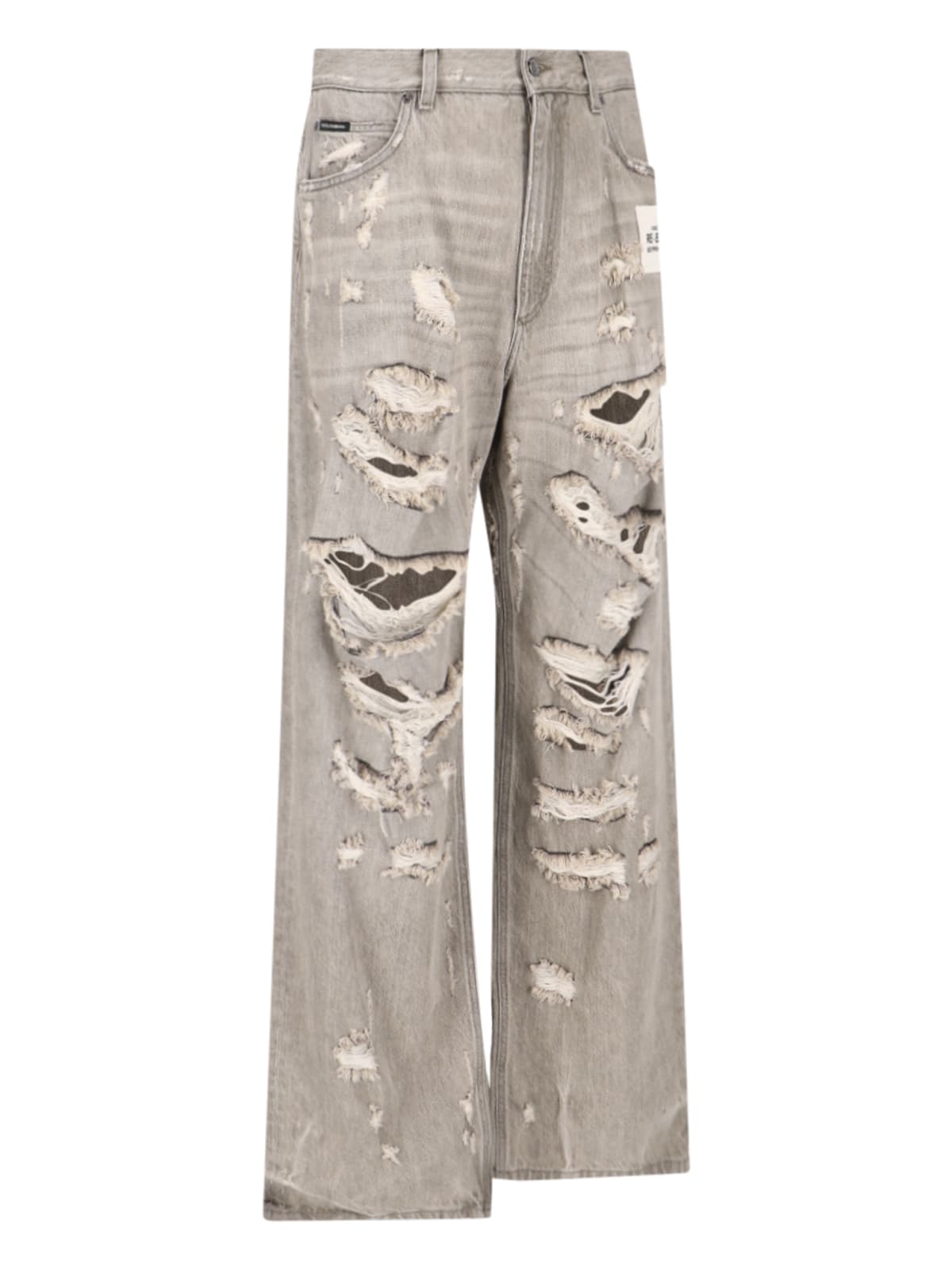 Shop Dolce & Gabbana S/s 1995 Re-edition Jeans In Gray