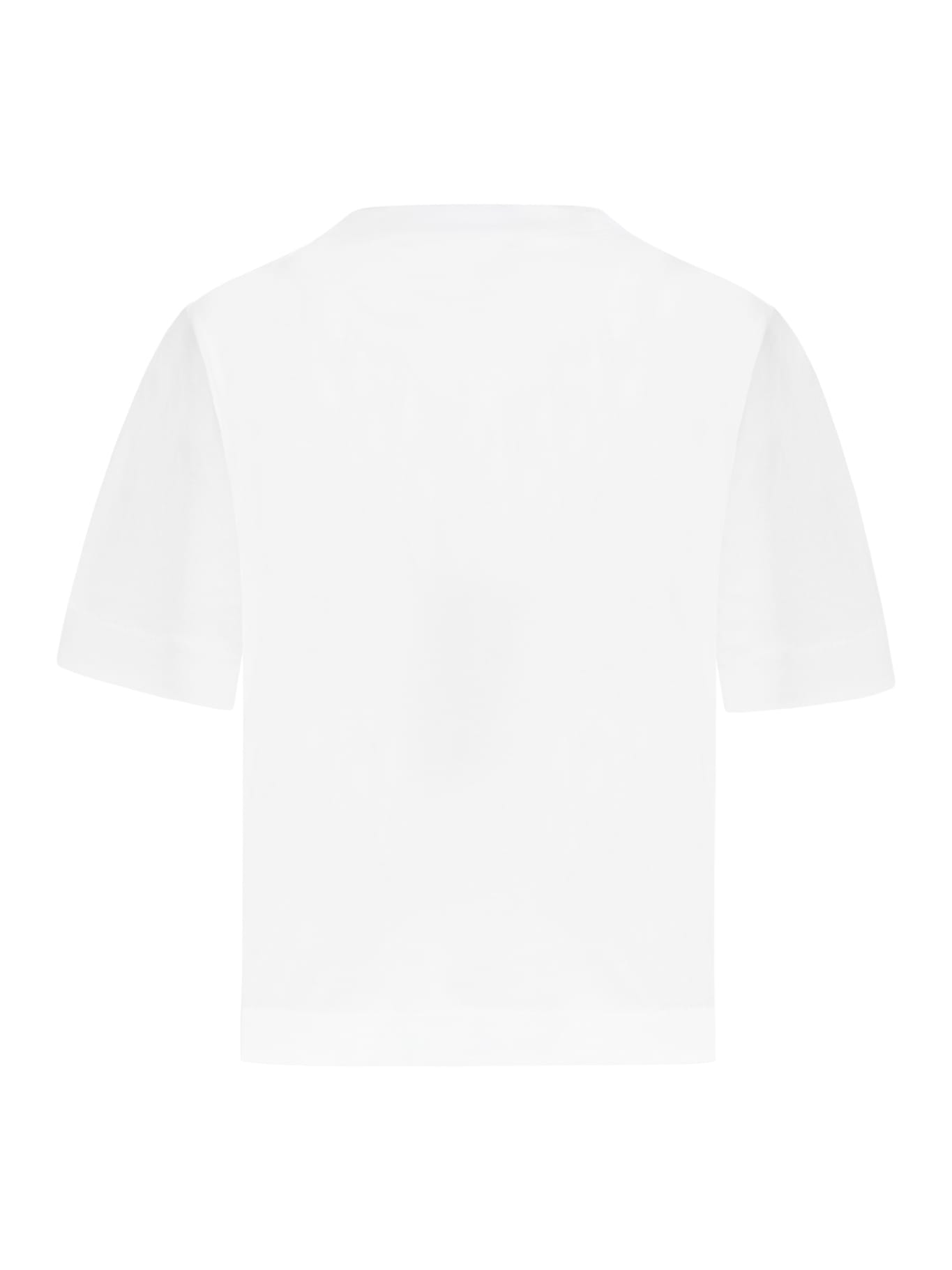 Shop Off-white Big Logo T-shirt In White Black