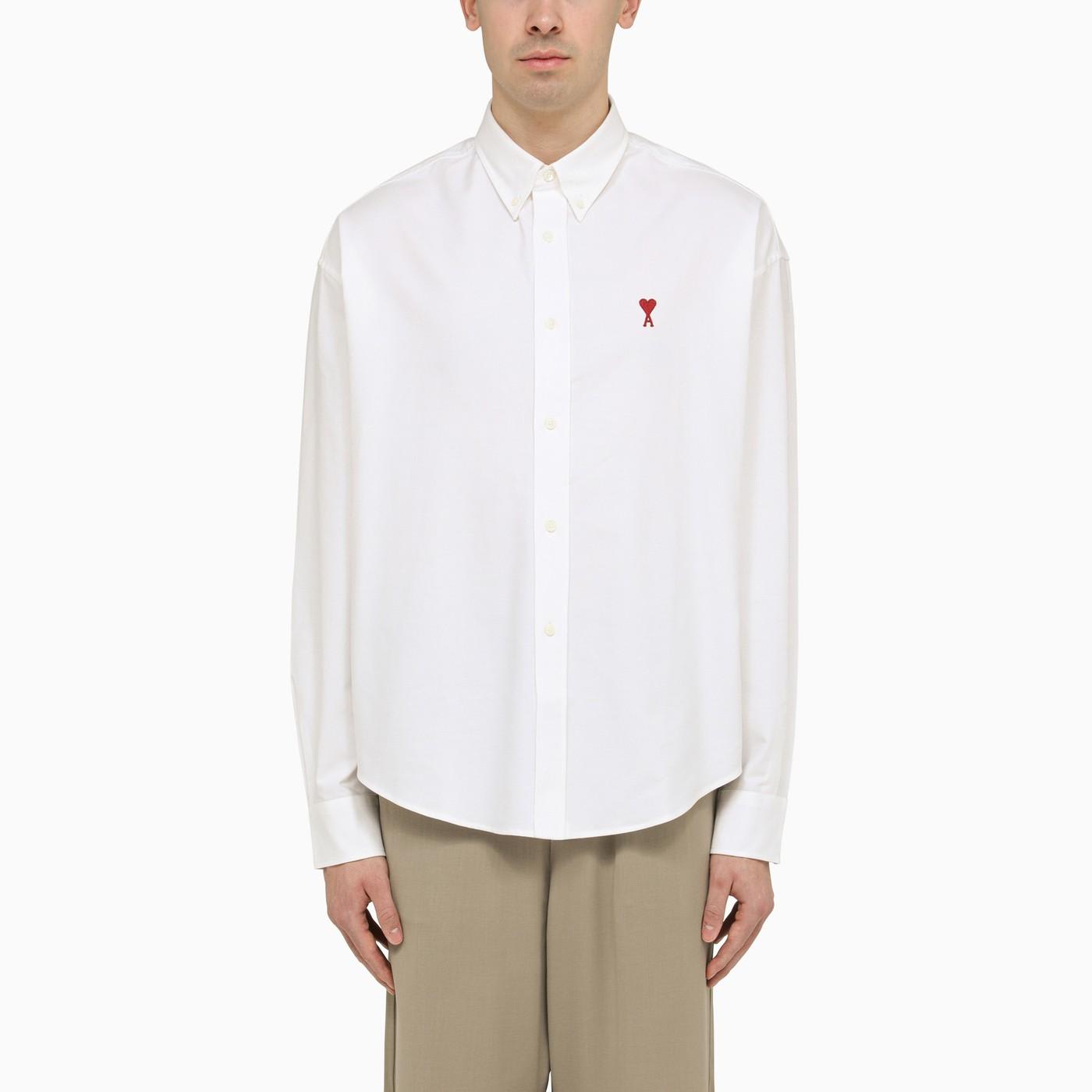 Shop Ami Alexandre Mattiussi White Ami De Coeur Shirt