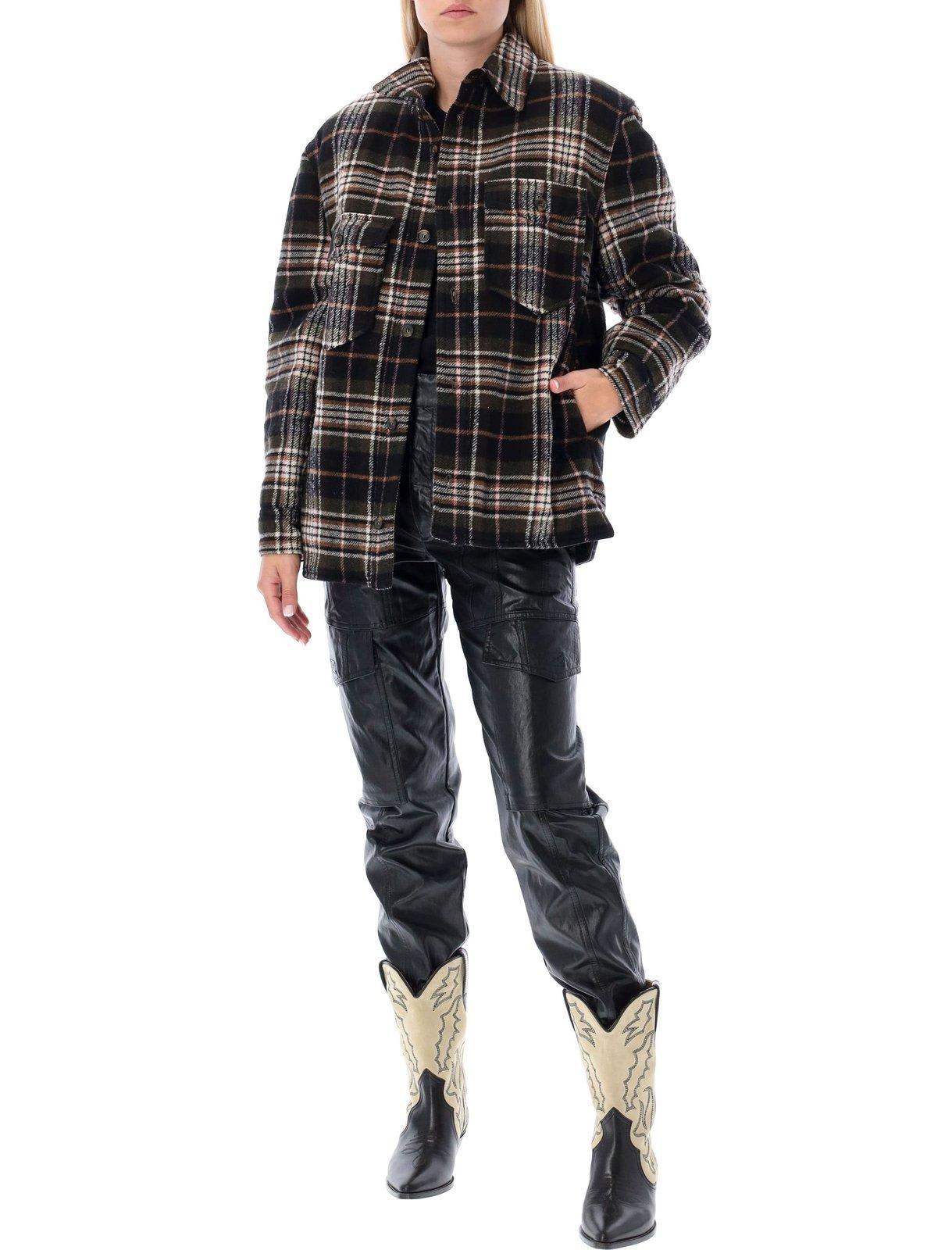 Isabel Marant Étoile Every Padded Oversized Coat In Military Green