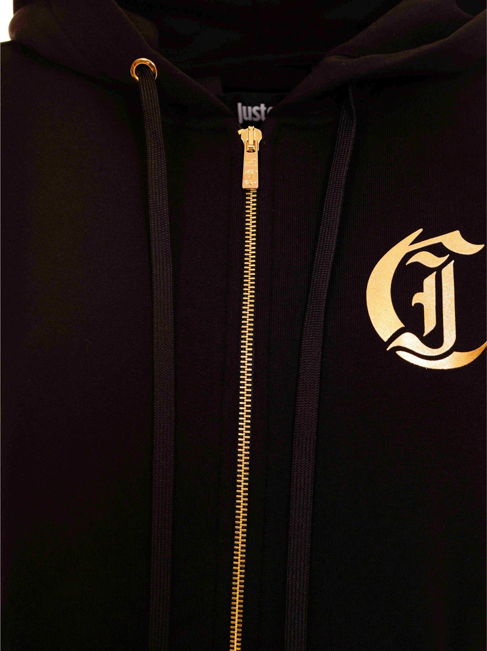 Shop Just Cavalli Hoodie In Black