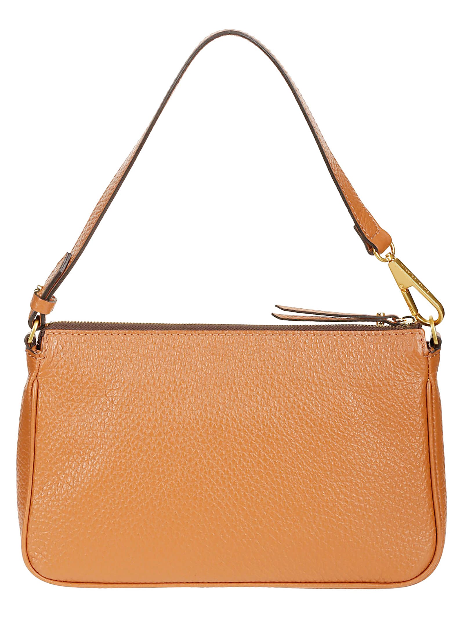 Gianni Chiarini Caramel Calf Leather Shoulder Bag In Brown