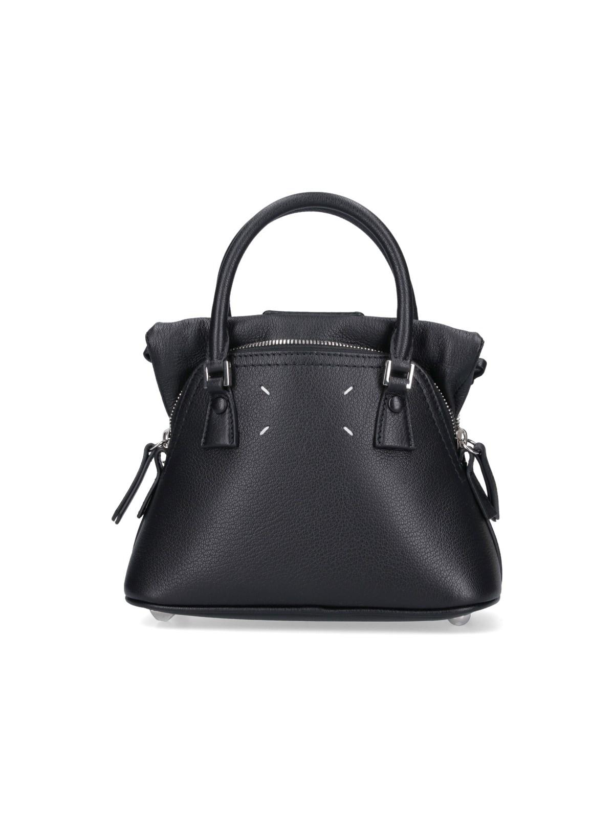 Shop Maison Margiela Micro Bag 5ac Classique In Nero