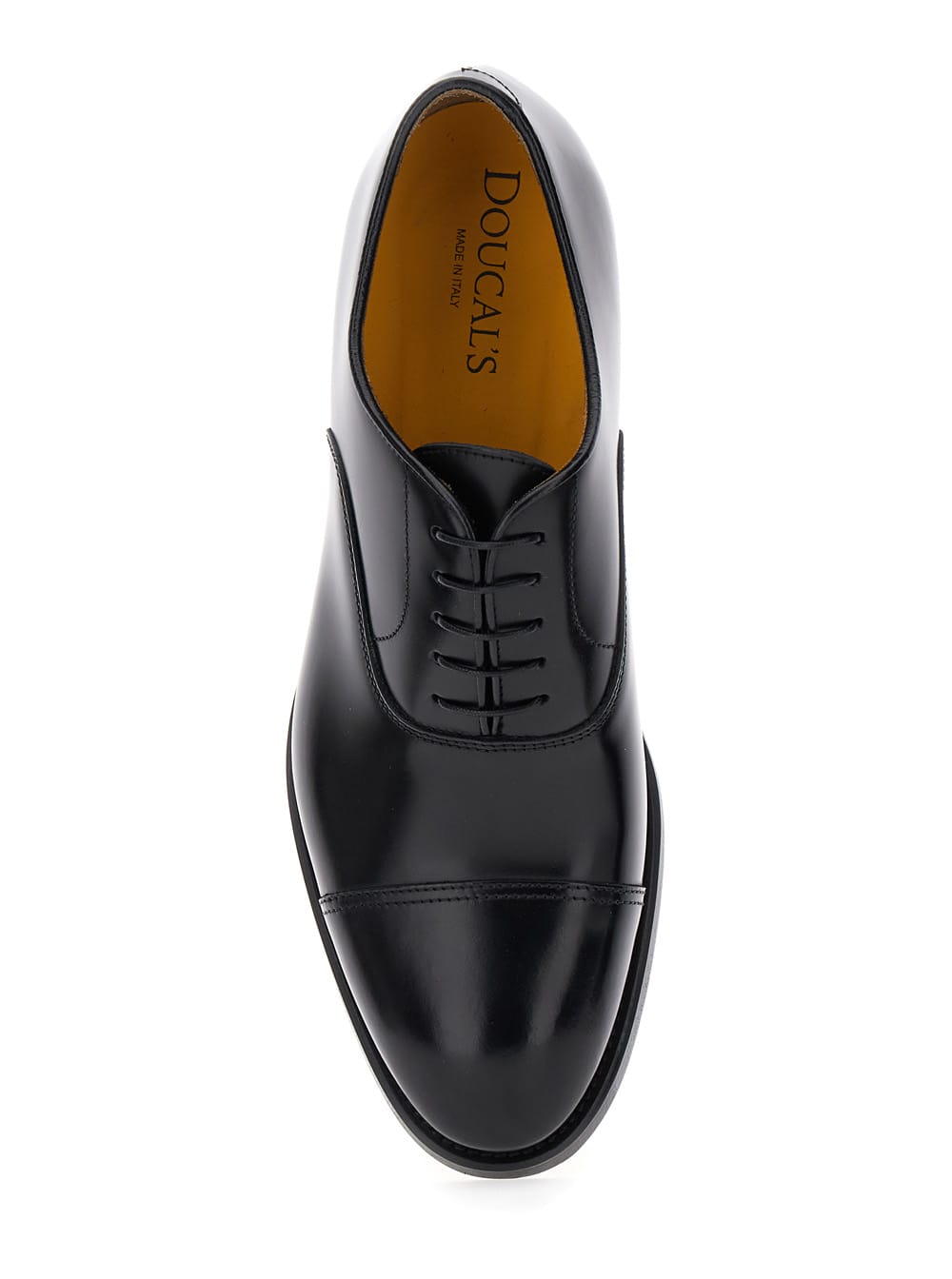 Doucal's Man Lace-up Shoes Midnight Blue Size 6.5 Soft Leather In Black