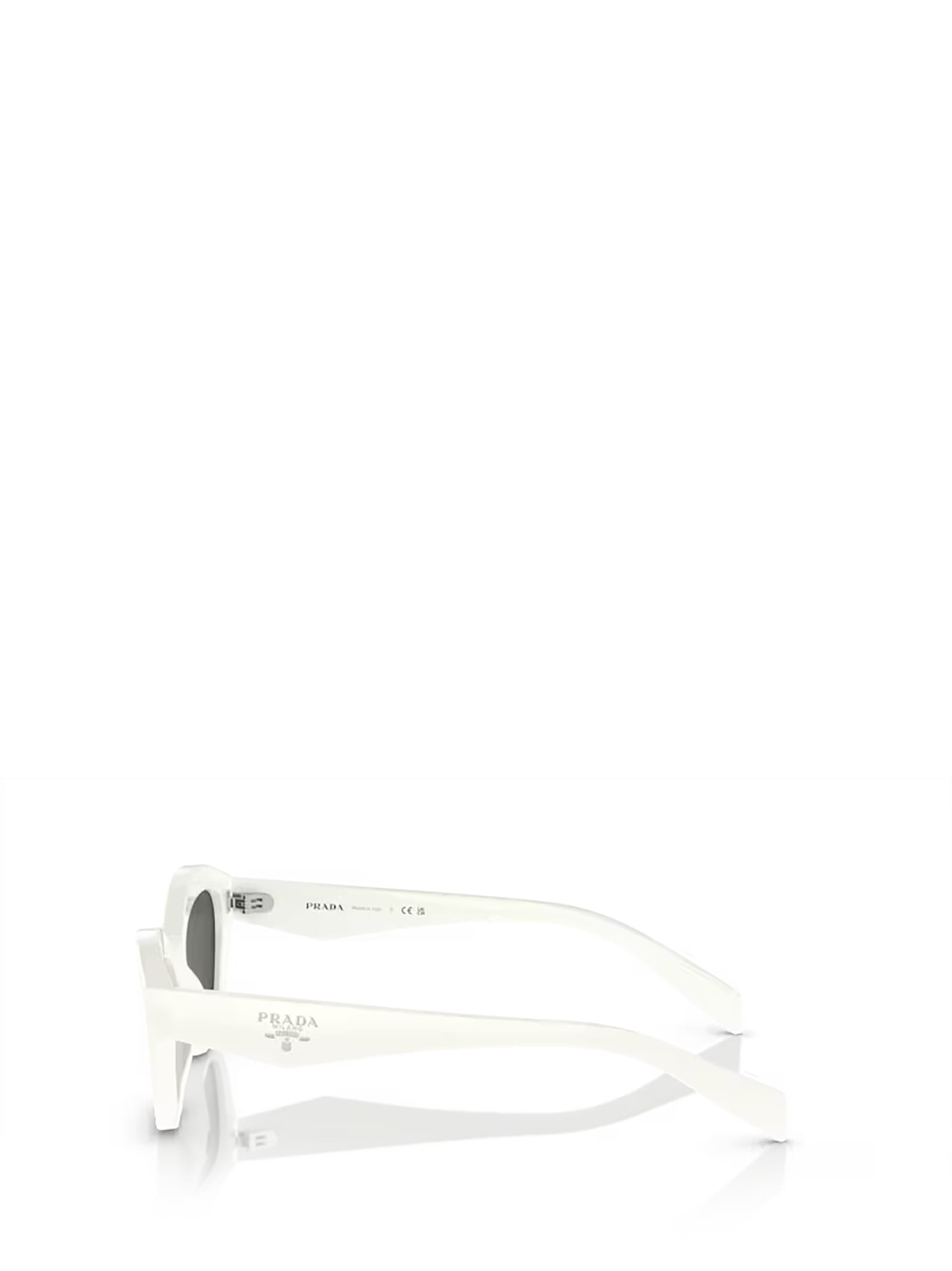 Shop Prada Pr A02s White Sunglasses