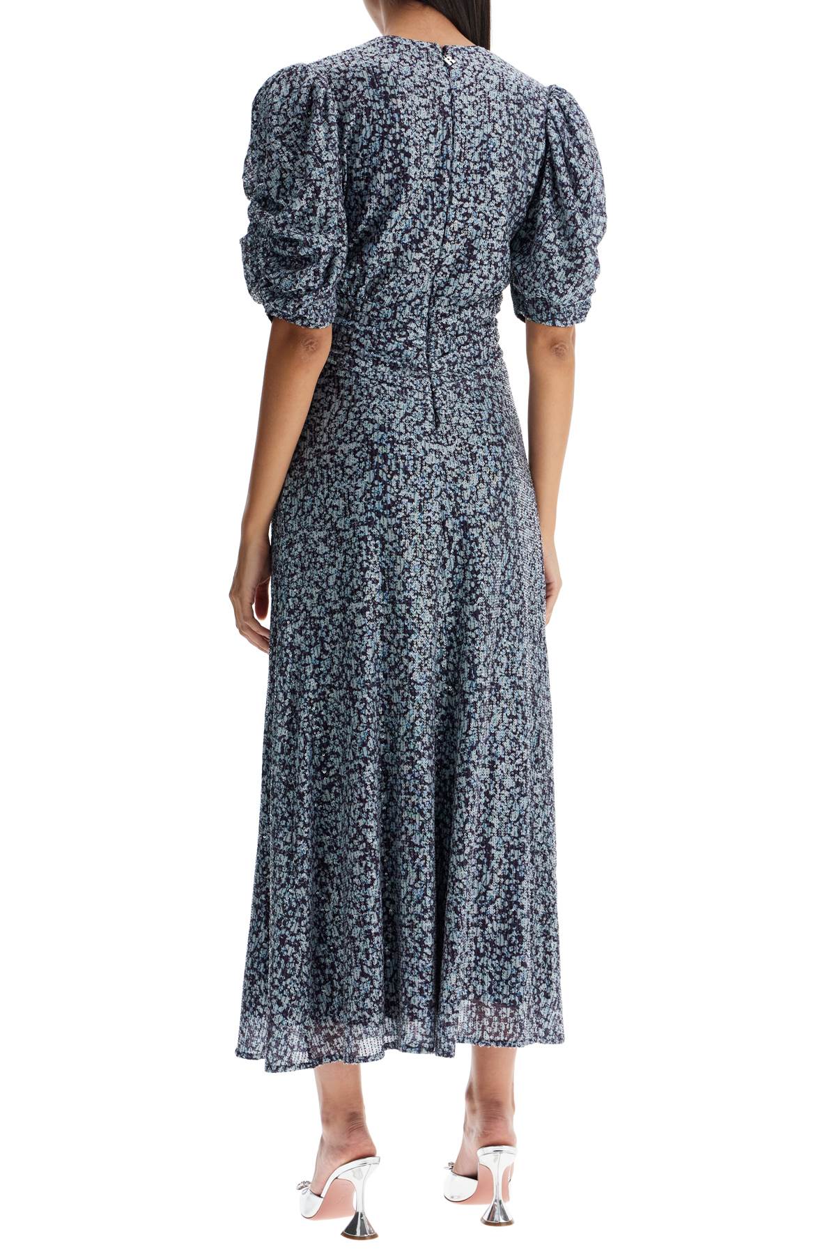 ROTATE BIRGER CHRISTENSEN MIDI SEQUIN DRESS WITH 