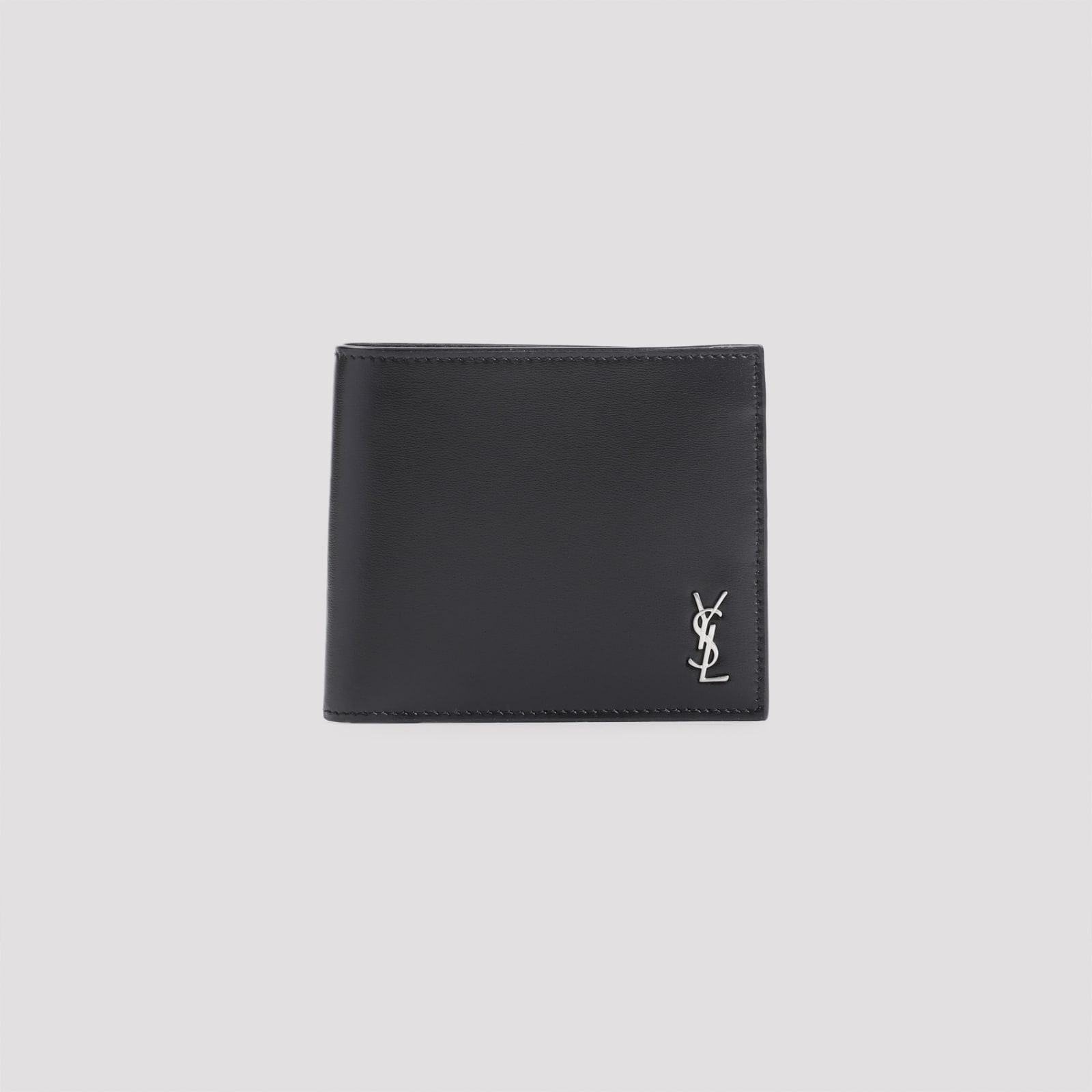 Shop Saint Laurent Wallet In Nero