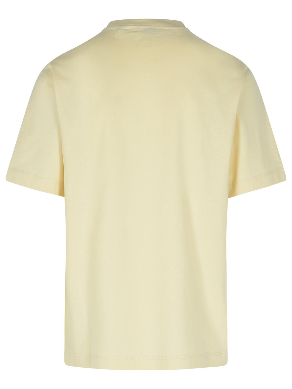 BURBERRY CREAM COTTON T-SHIRT 